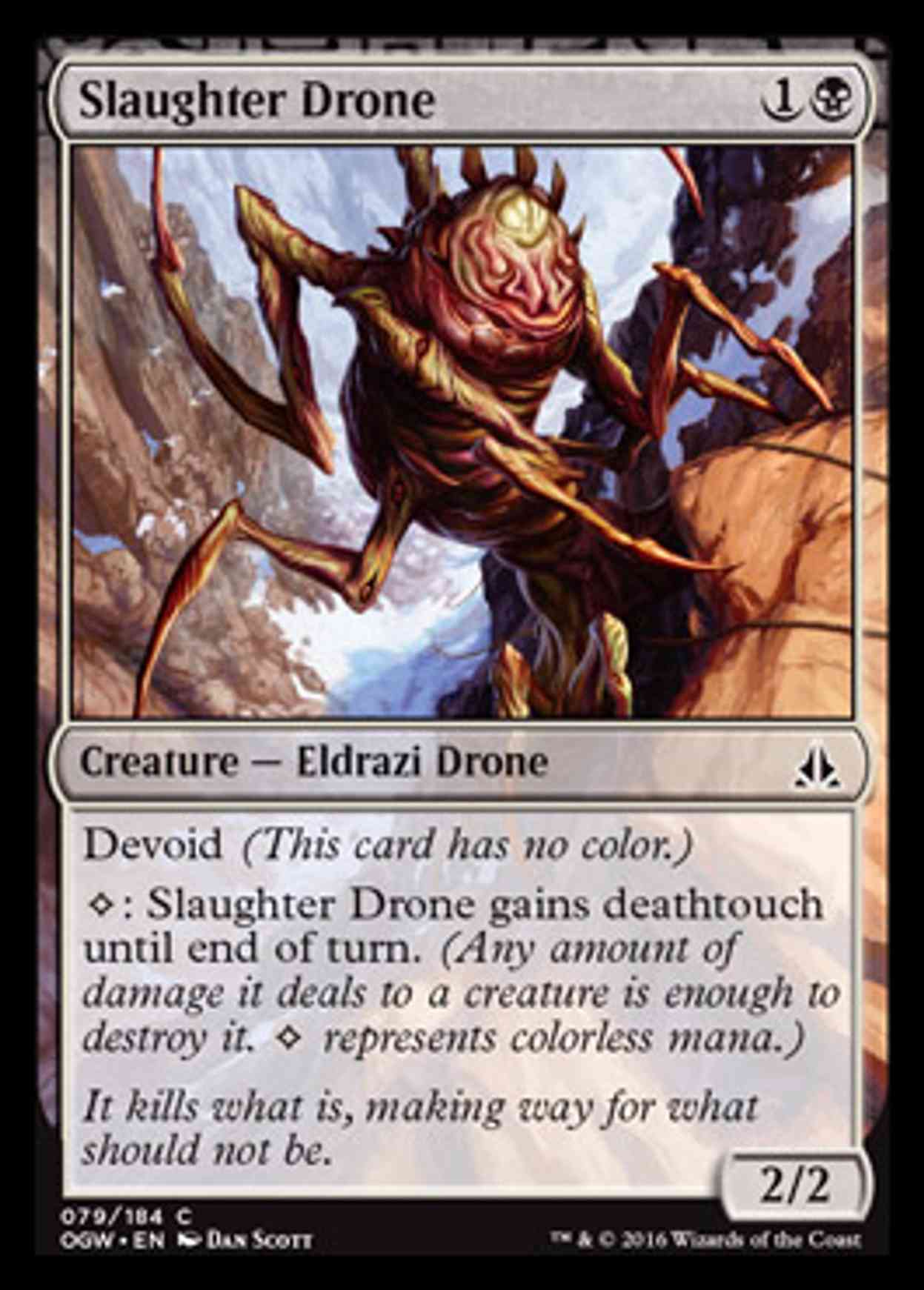 Slaughter Drone magic card front