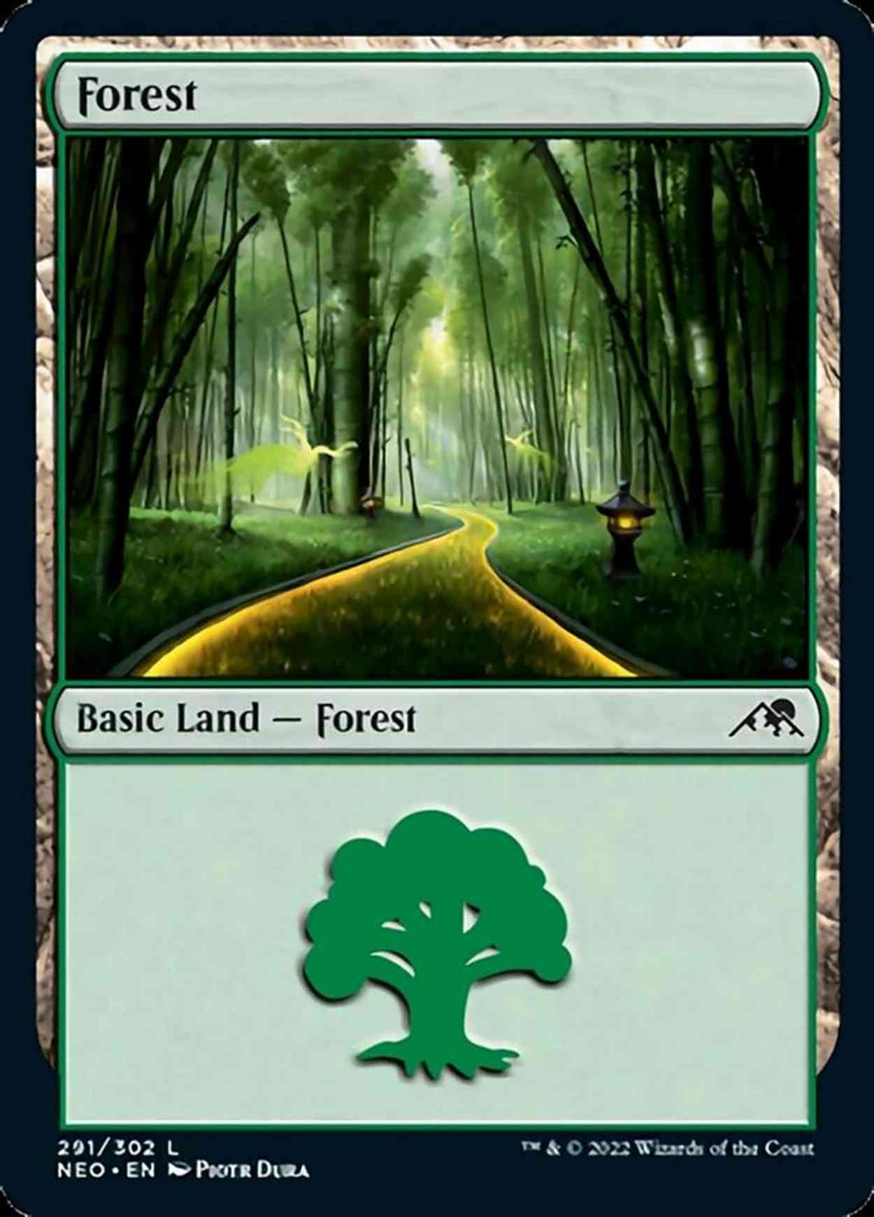 Forest (291) magic card front