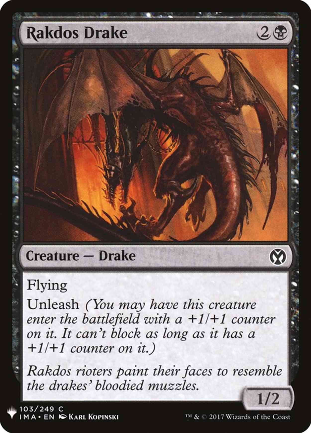 Rakdos Drake magic card front