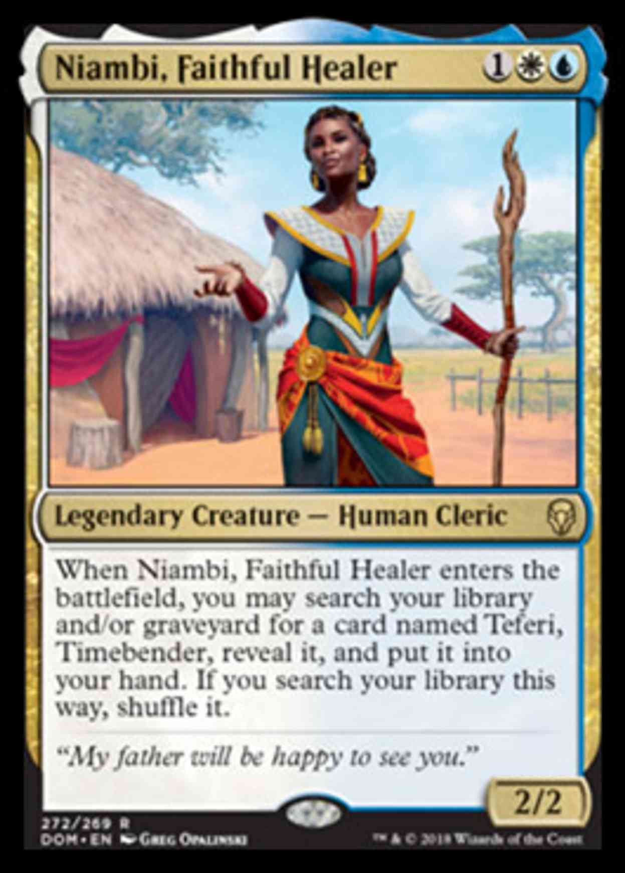Niambi, Faithful Healer magic card front