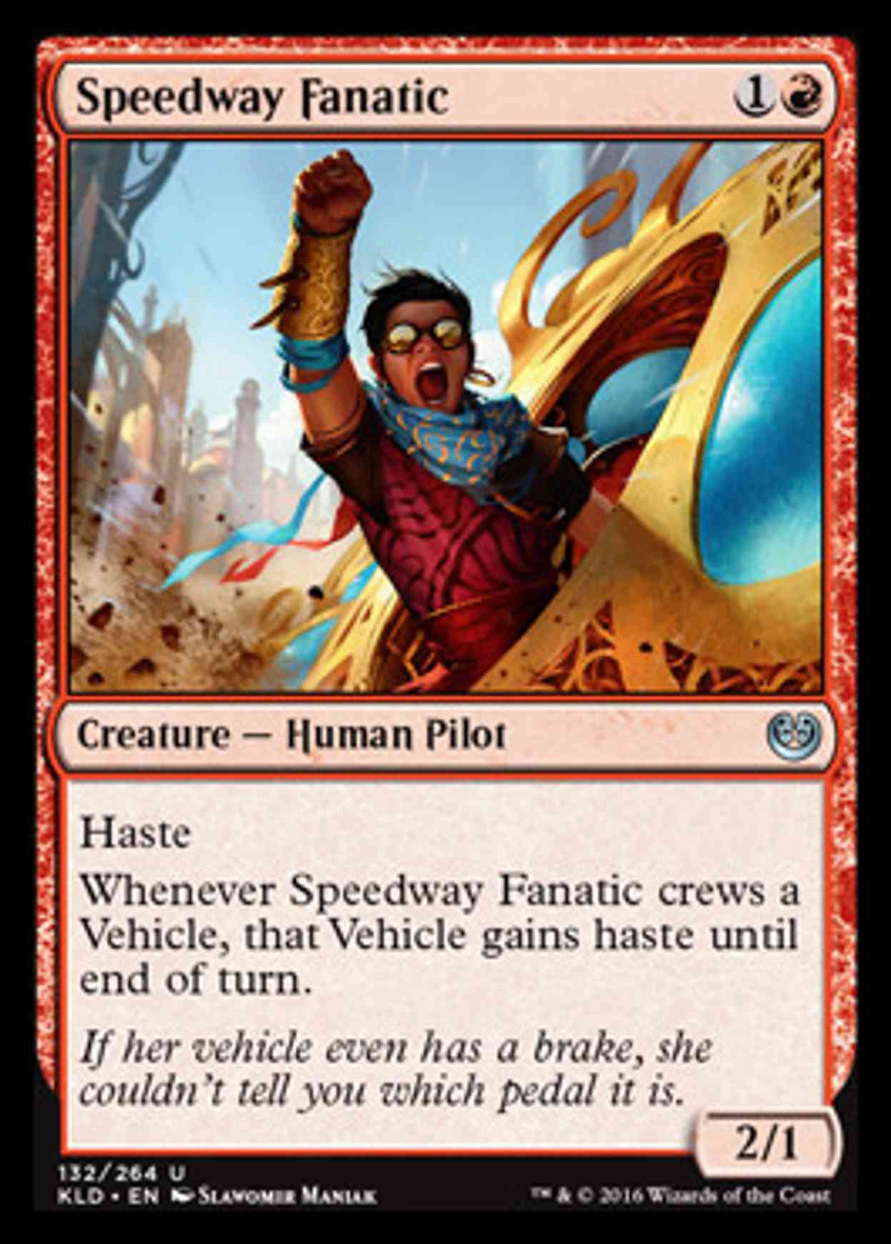 Speedway Fanatic magic card front