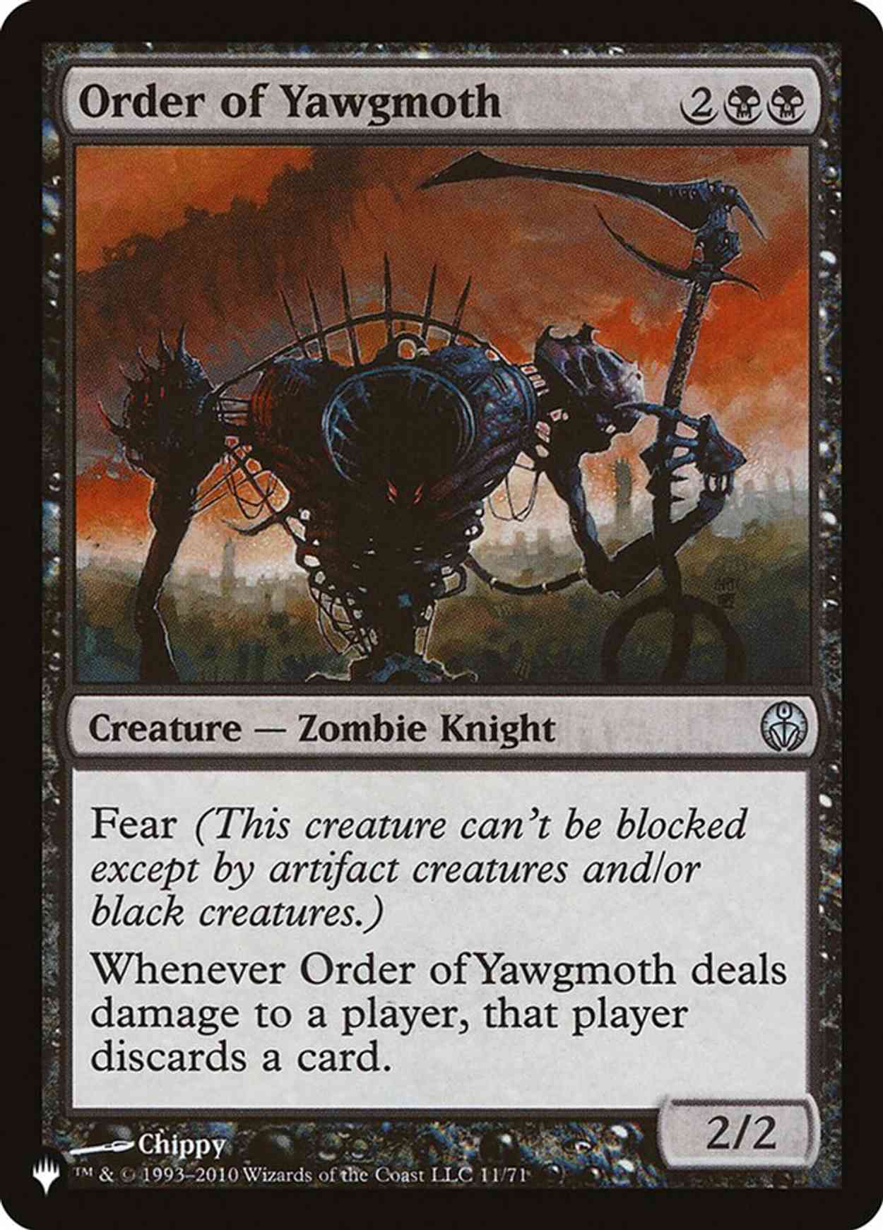 Order of Yawgmoth magic card front