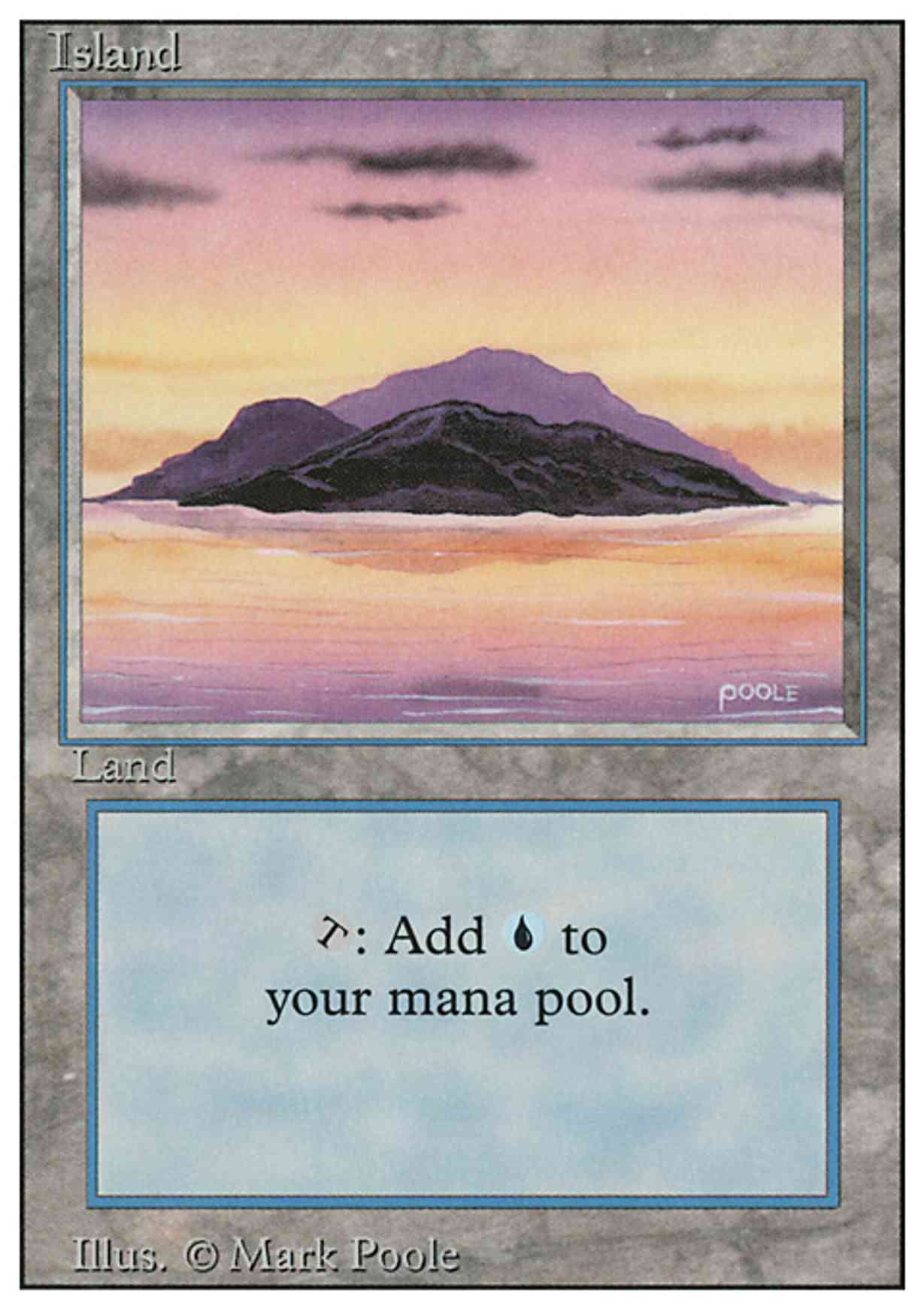 Island (A) magic card front