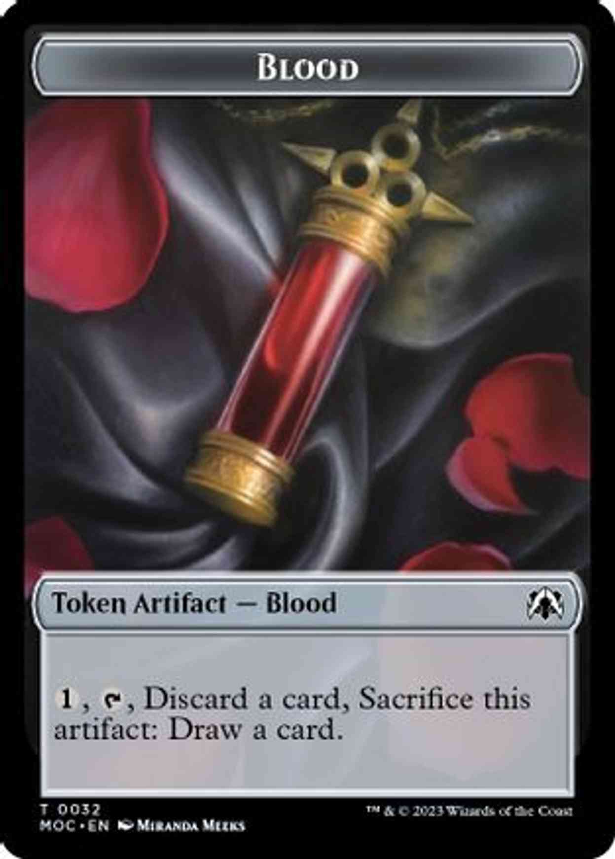 Blood // Shapeshifter Double-sided Token magic card front