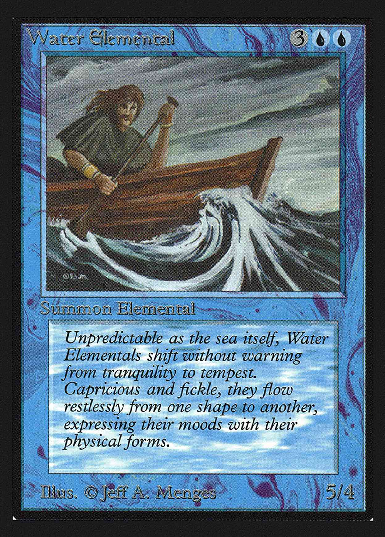 Water Elemental (CE) magic card front