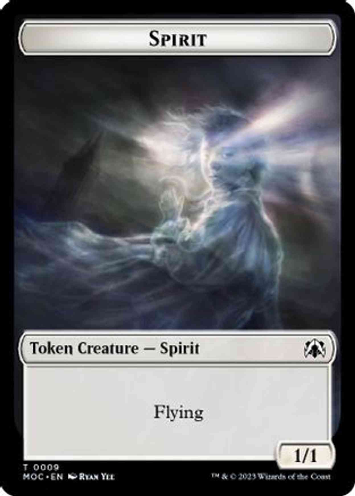 Spirit (0009) // Spirit (0013) Double-sided Token magic card front