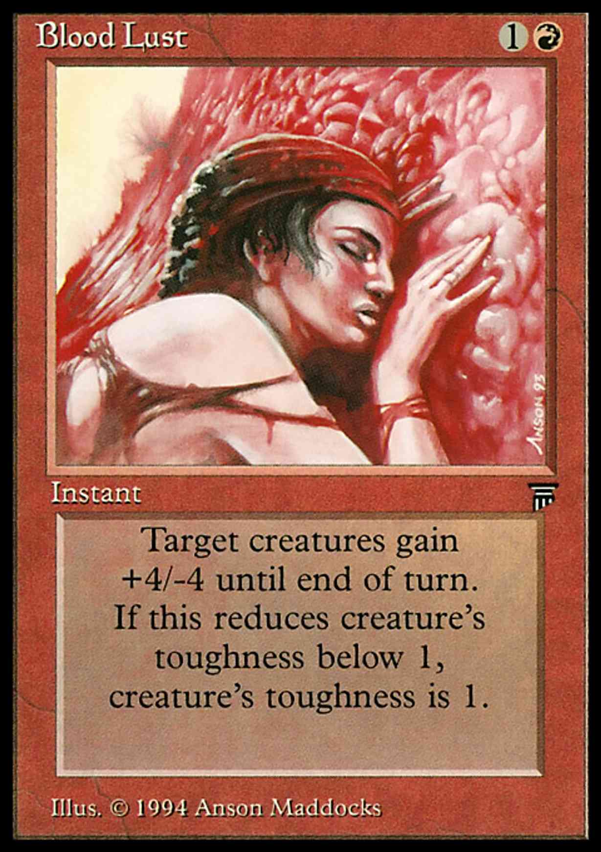 Blood Lust magic card front