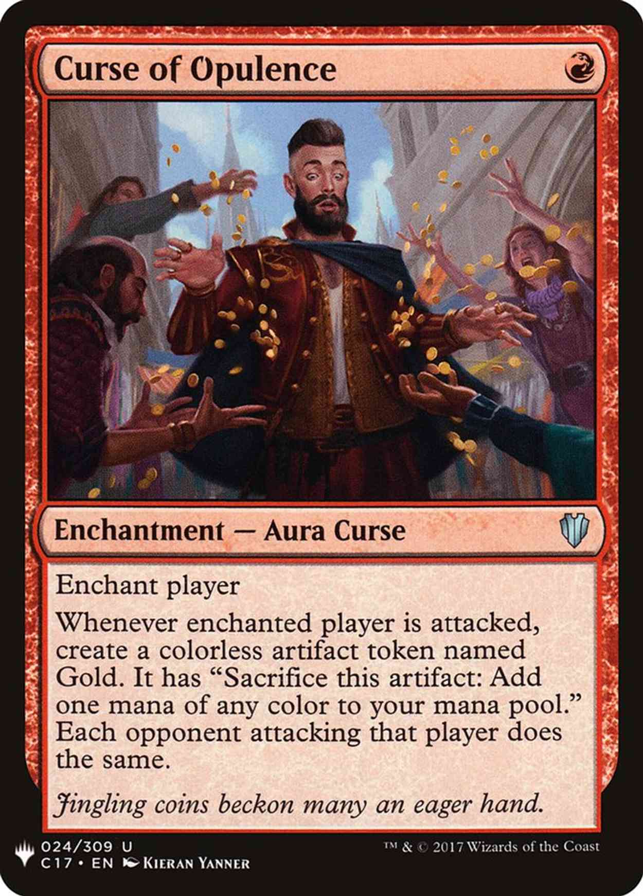 Curse of Opulence magic card front