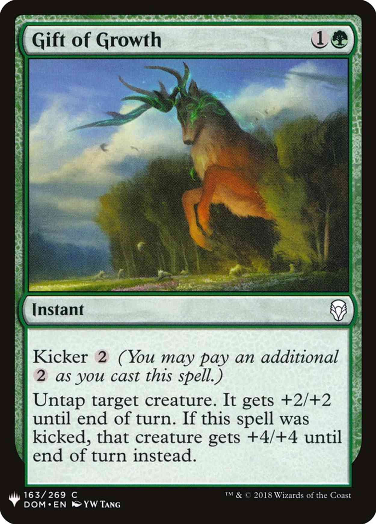 Gift of Growth magic card front