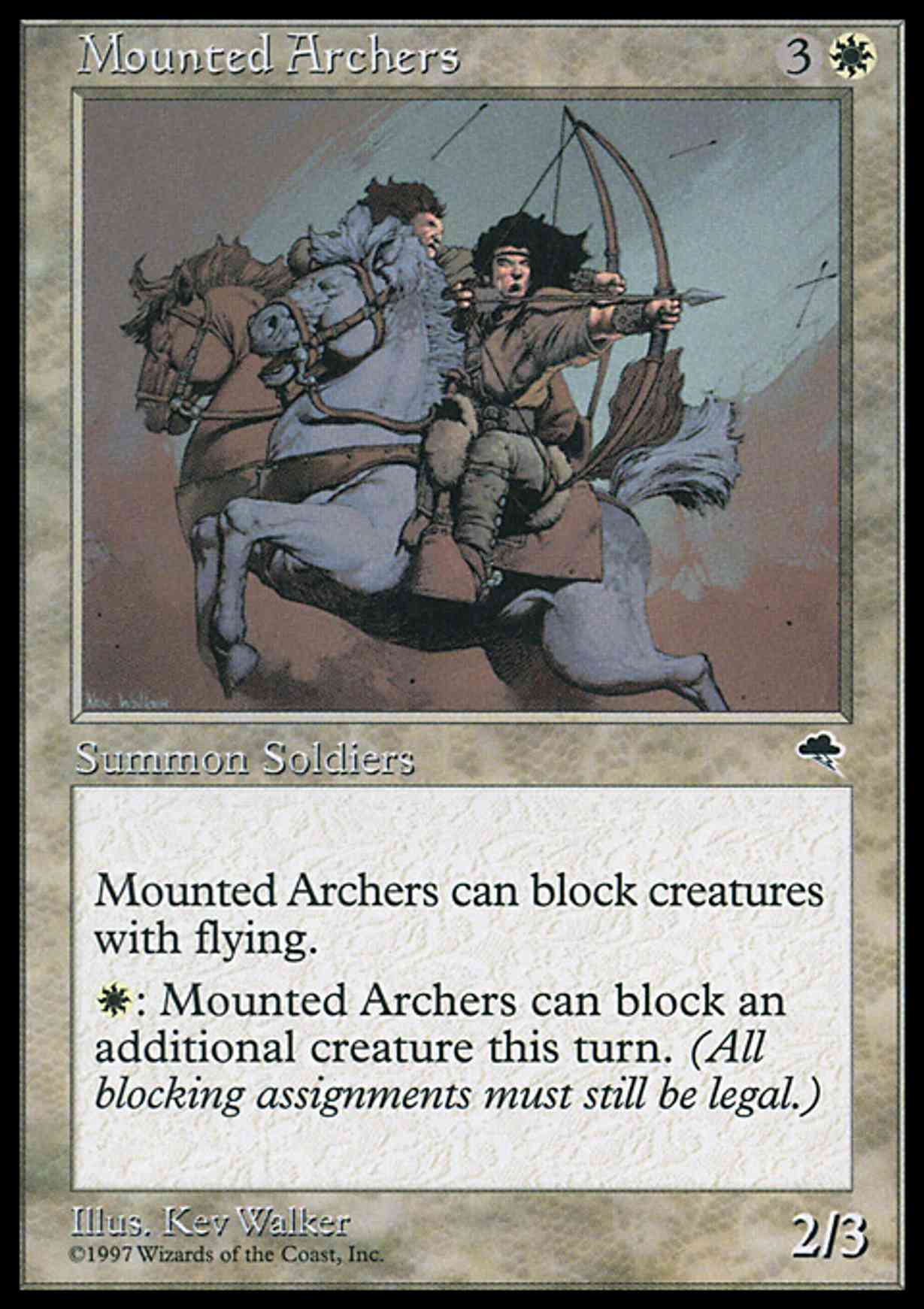 Mounted Archers magic card front