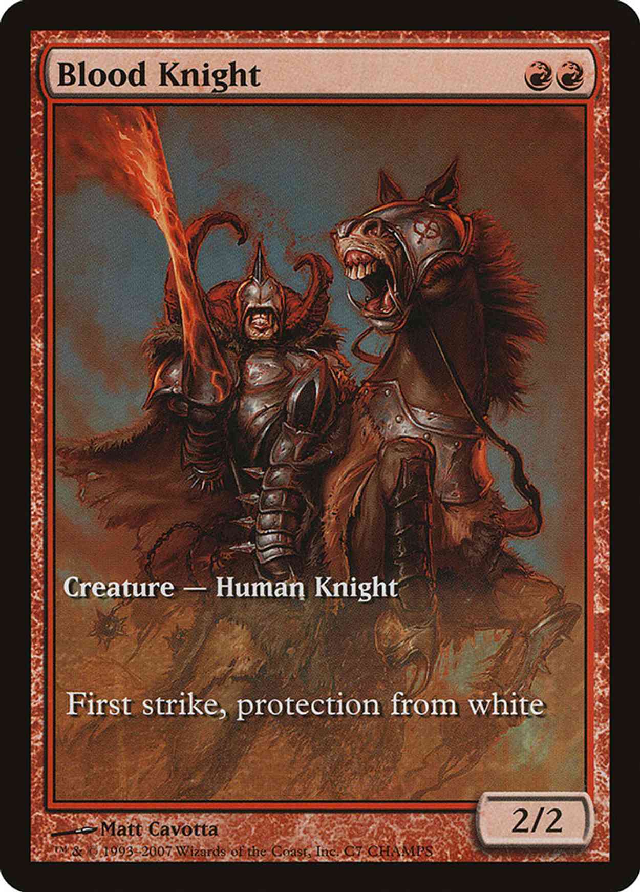 Blood Knight magic card front