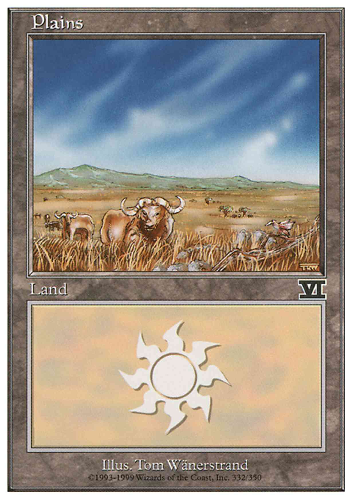 Plains (332) magic card front