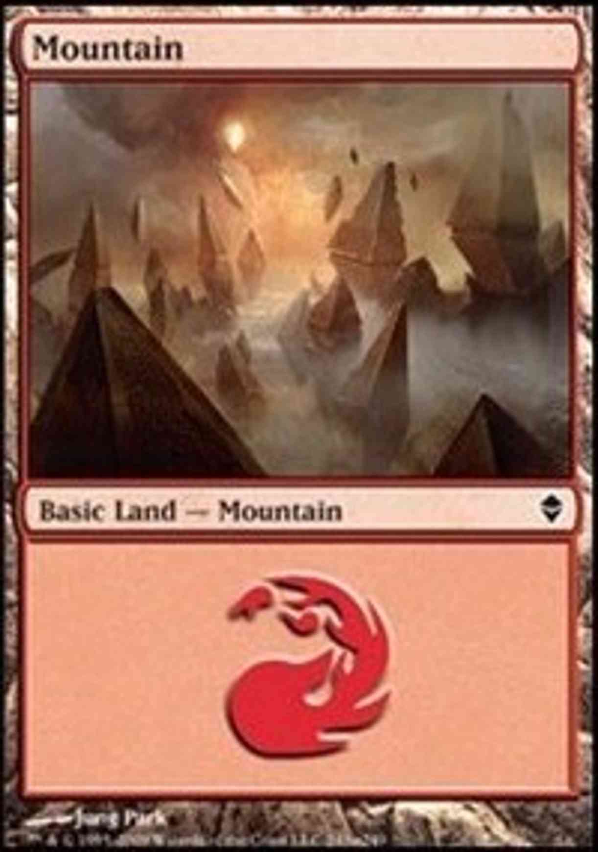 Mountain (243a) magic card front