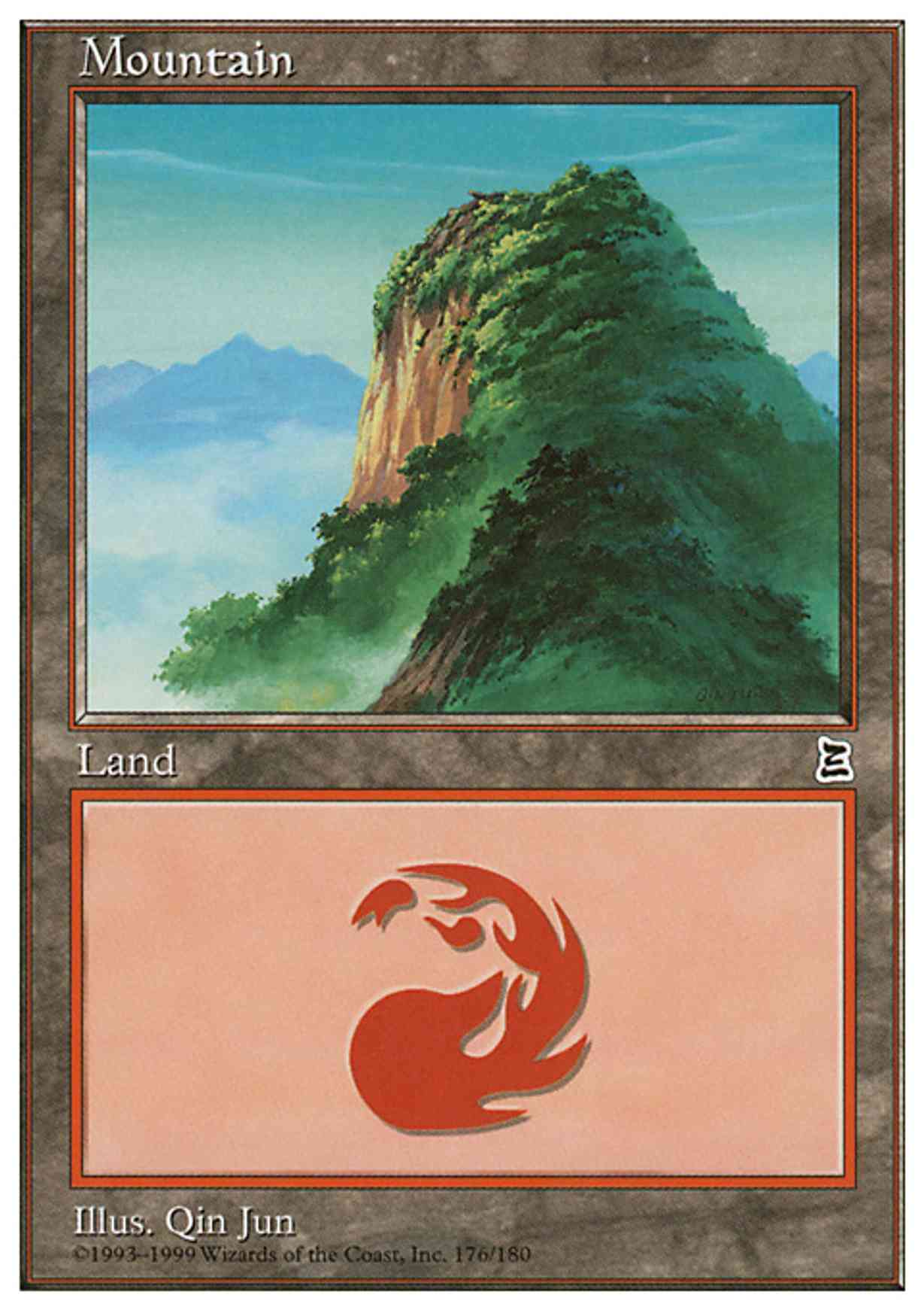 Mountain (176) magic card front