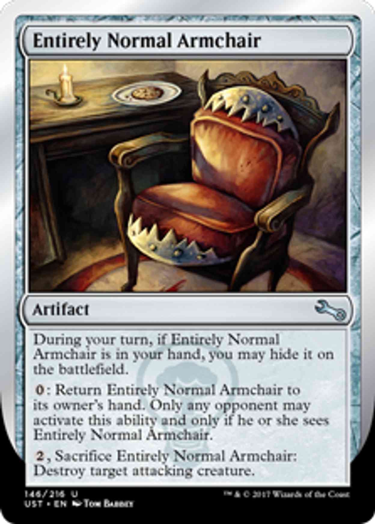 Entirely Normal Armchair magic card front