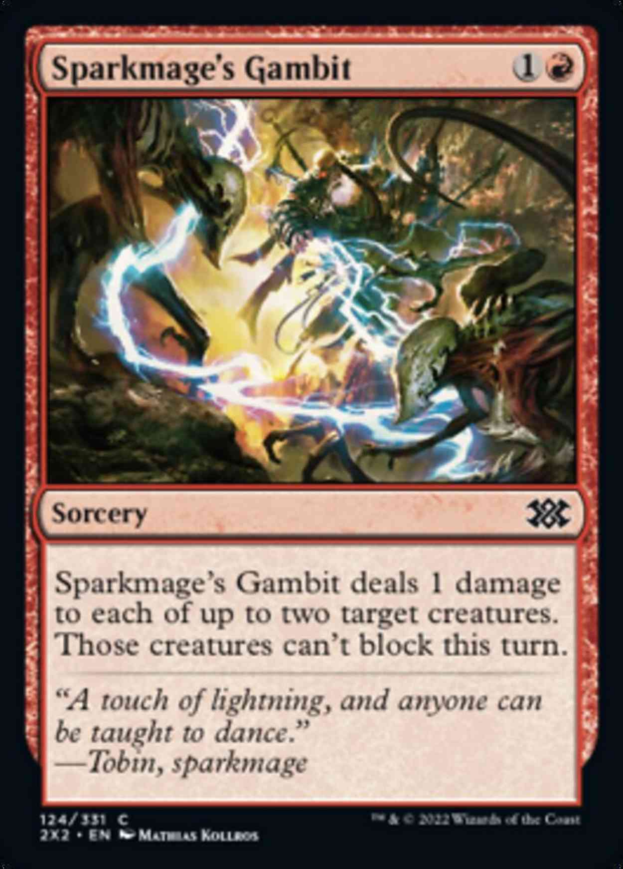 Sparkmage's Gambit magic card front