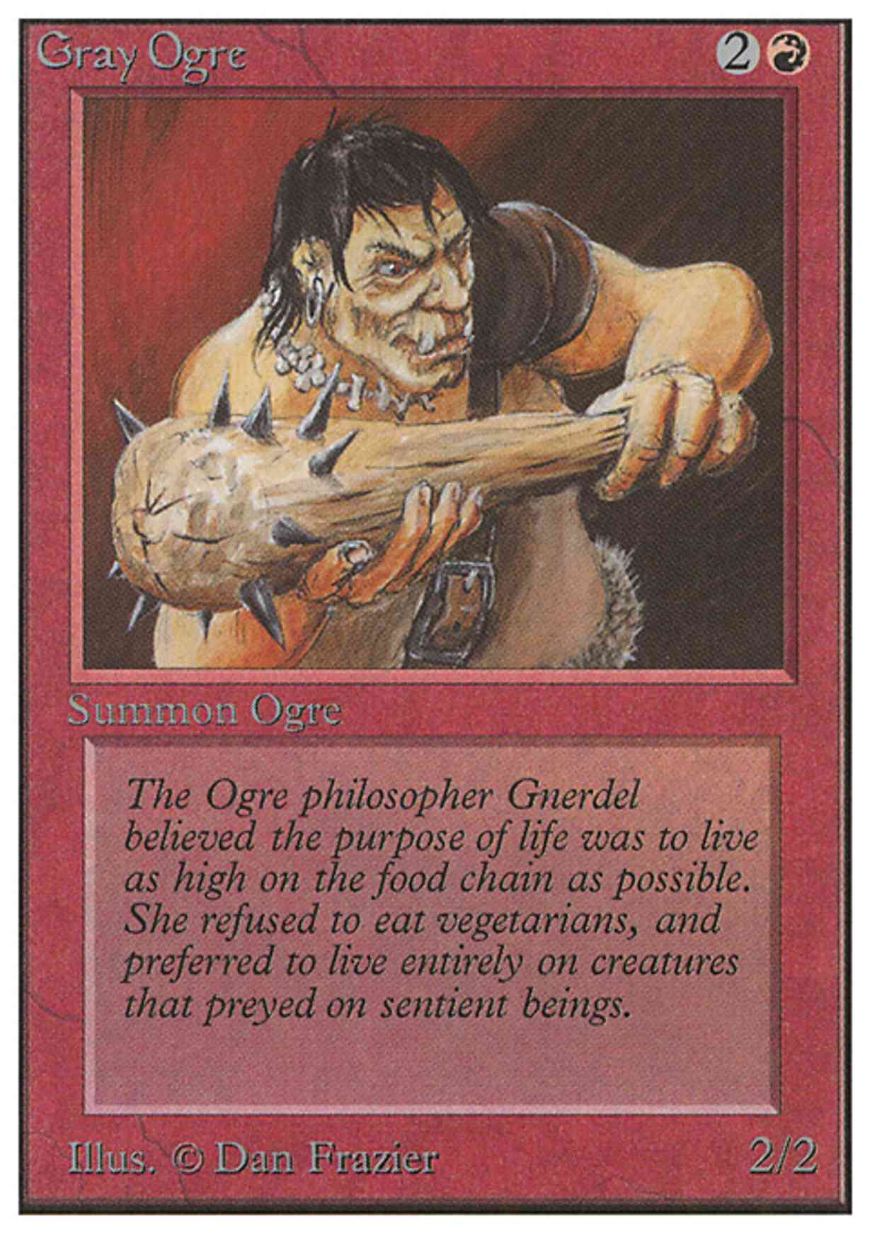 Gray Ogre magic card front