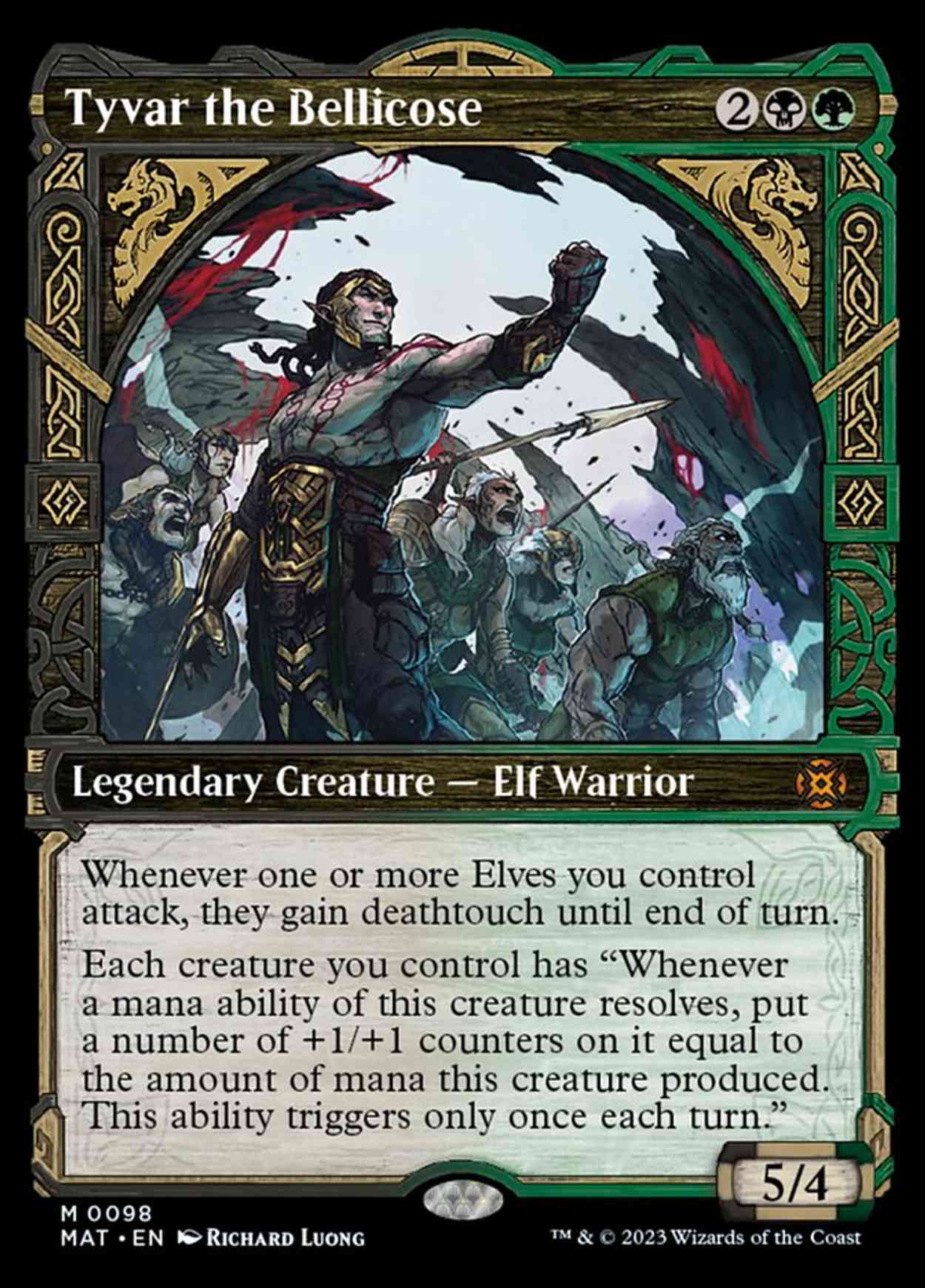 Tyvar the Bellicose (Showcase) magic card front