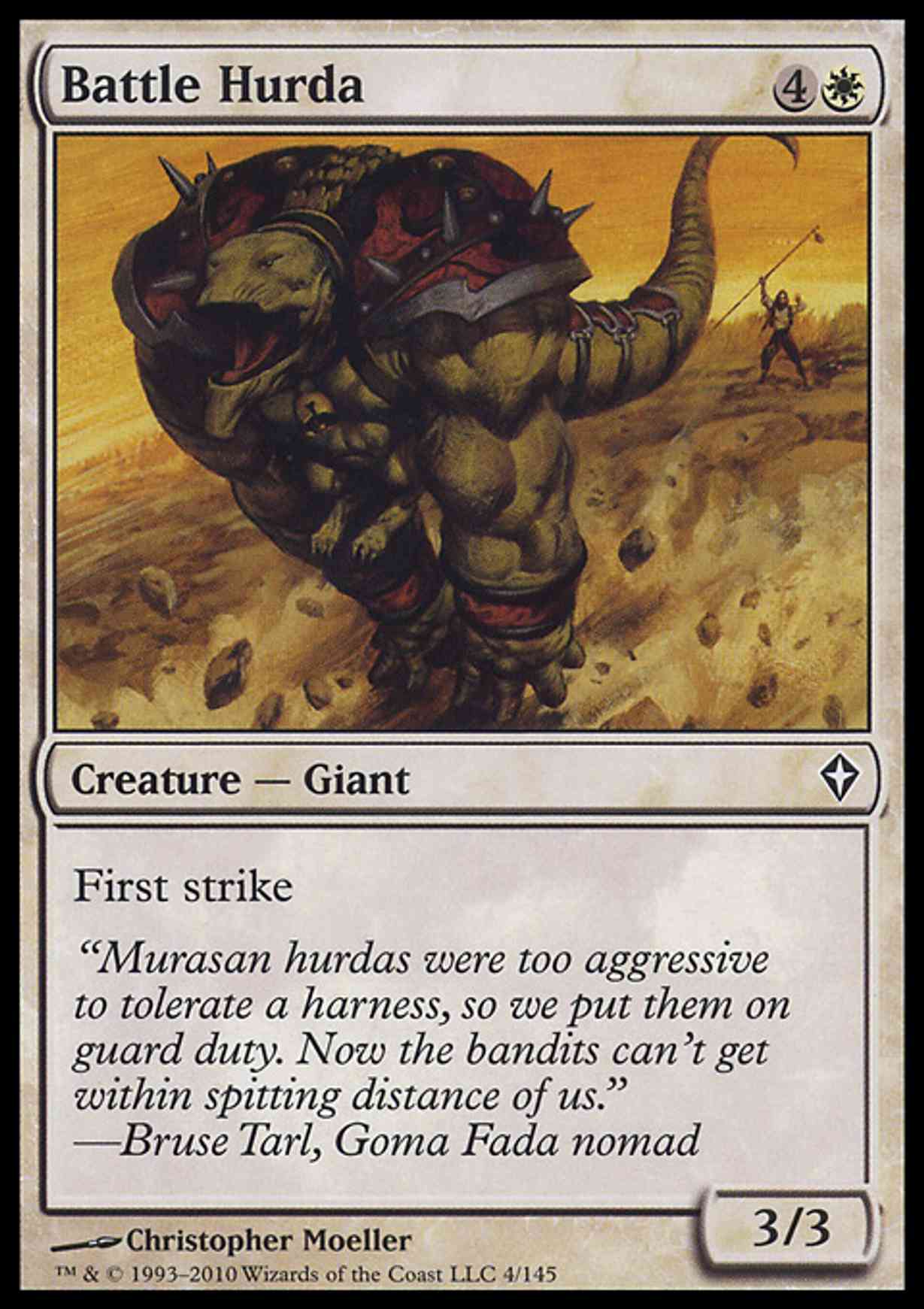 Battle Hurda magic card front