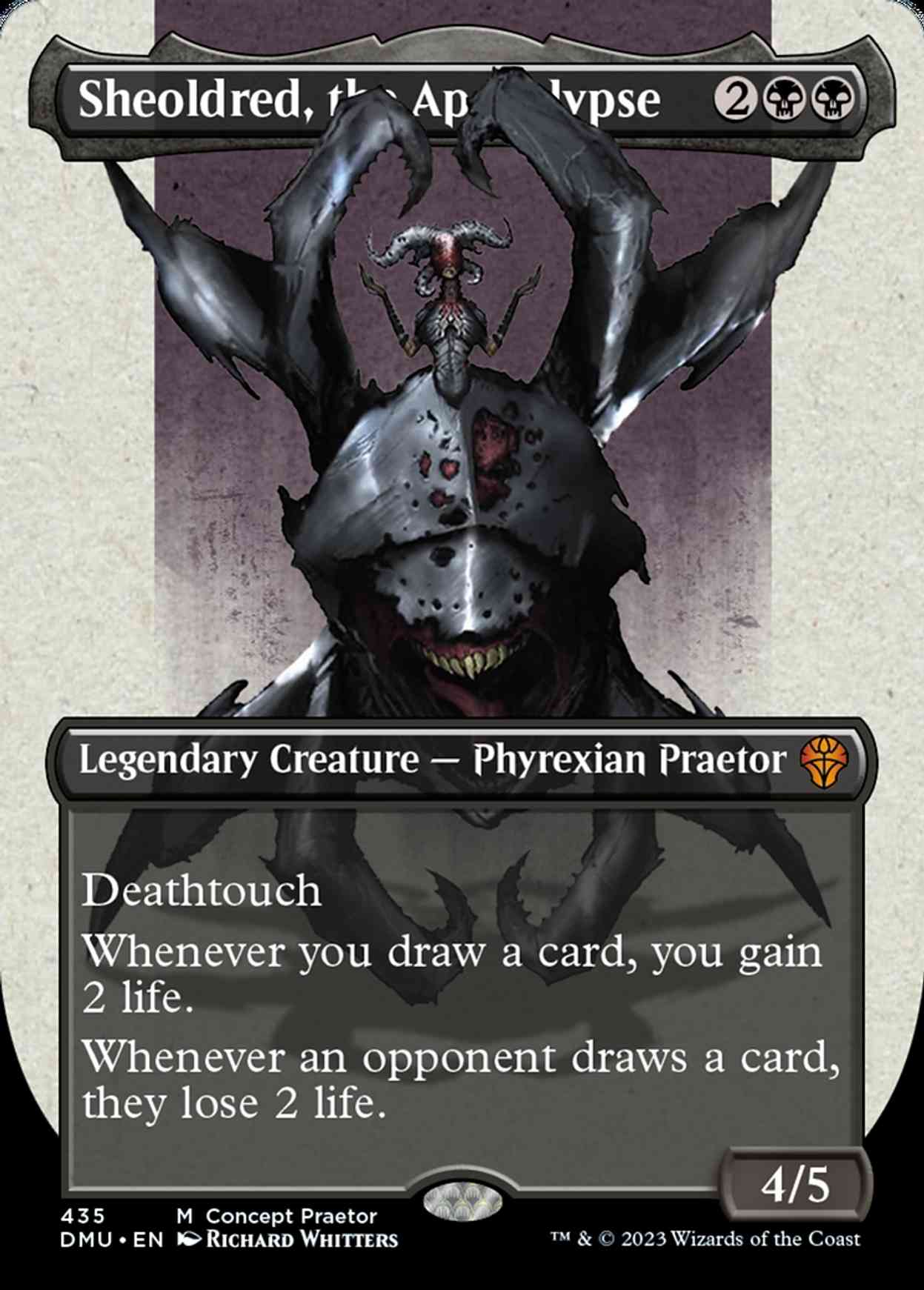Sheoldred, the Apocalypse (Concept Praetor) magic card front