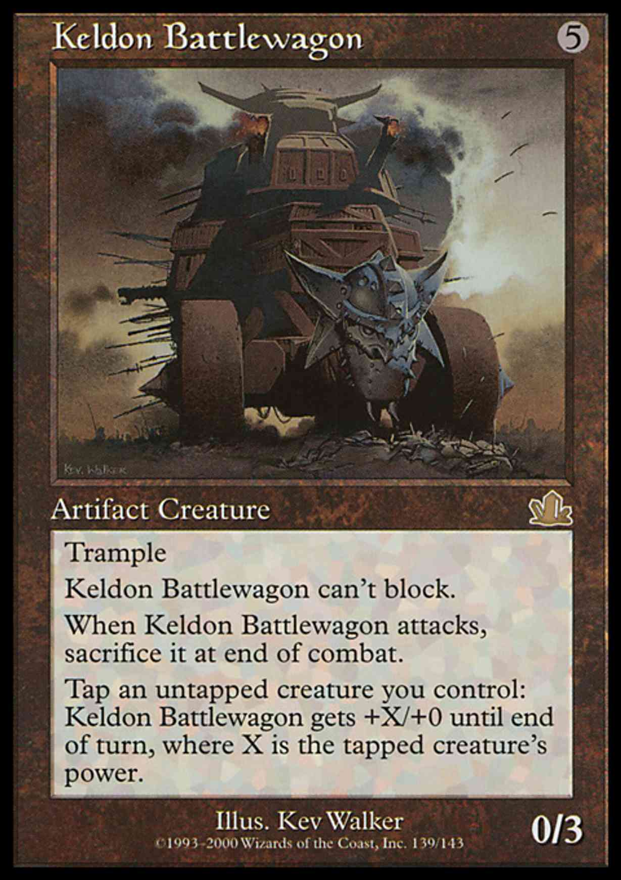 Keldon Battlewagon magic card front