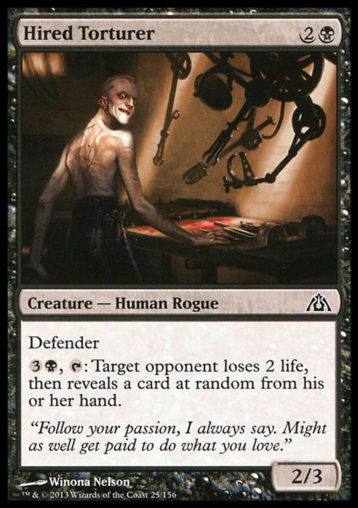 Hired Torturer magic card front
