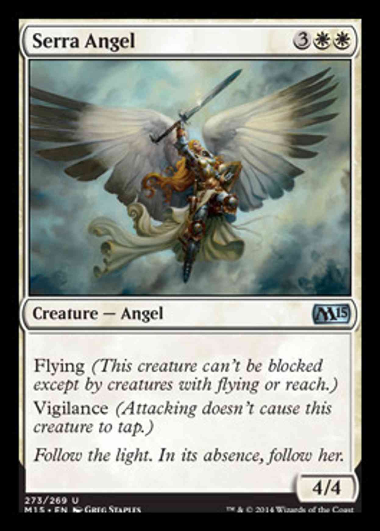 Serra Angel magic card front