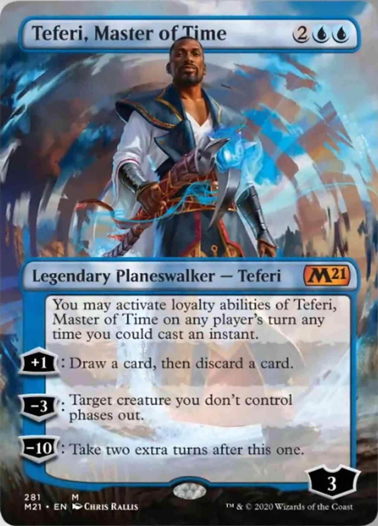 Teferi, Master of Time (Borderless) magic card front