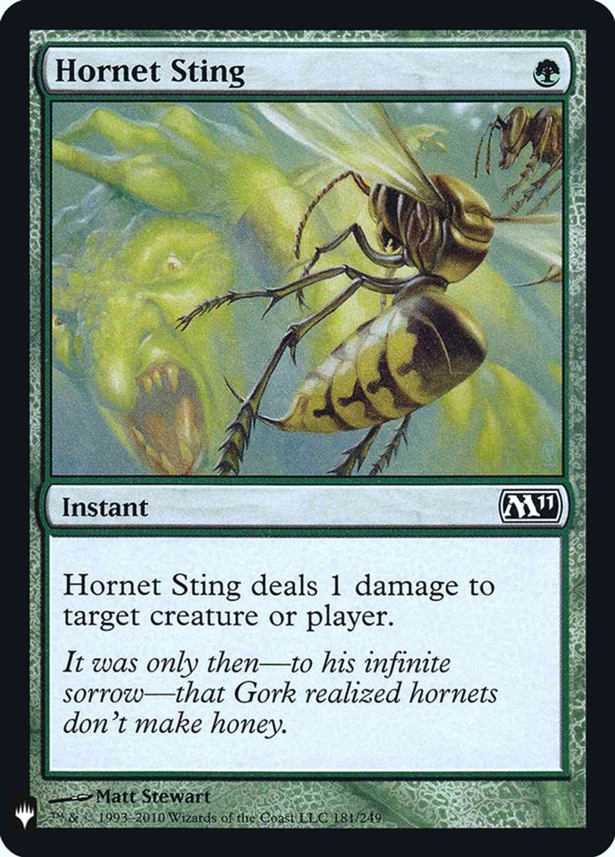 Hornet Sting magic card front