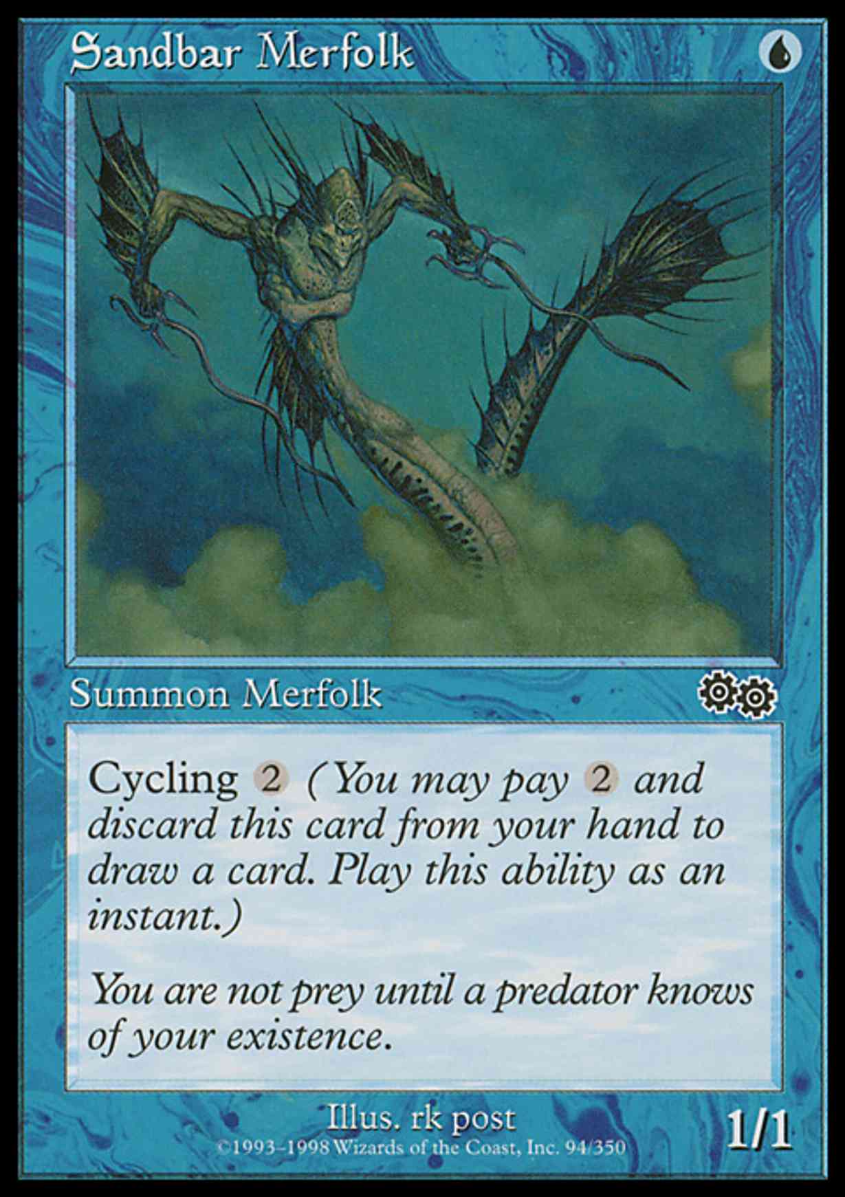 Sandbar Merfolk magic card front