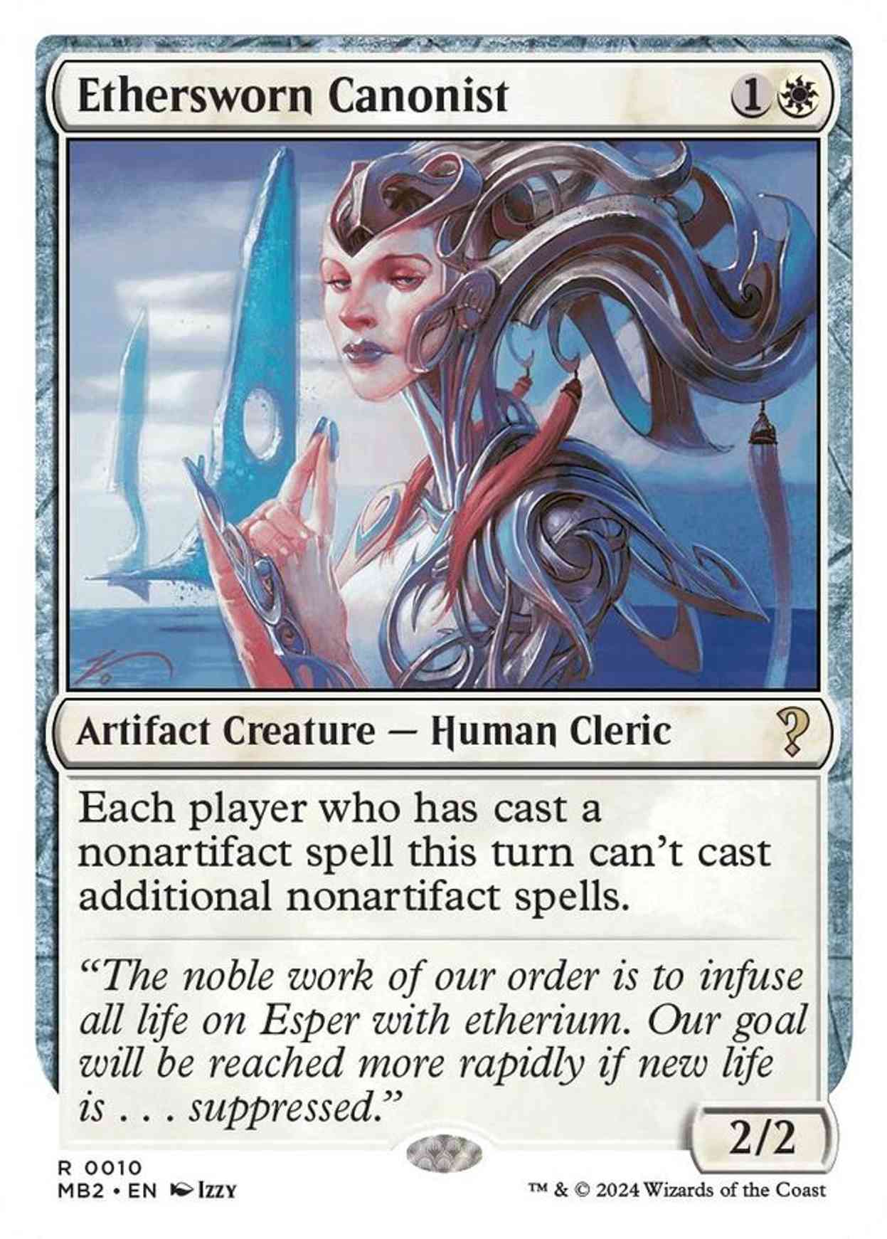 Ethersworn Canonist (White Border) magic card front