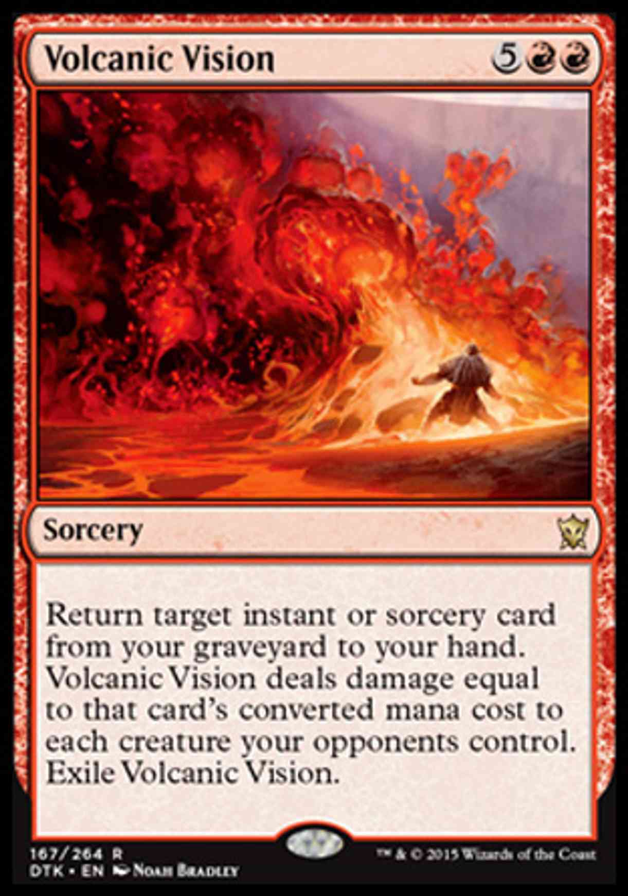 Volcanic Vision magic card front