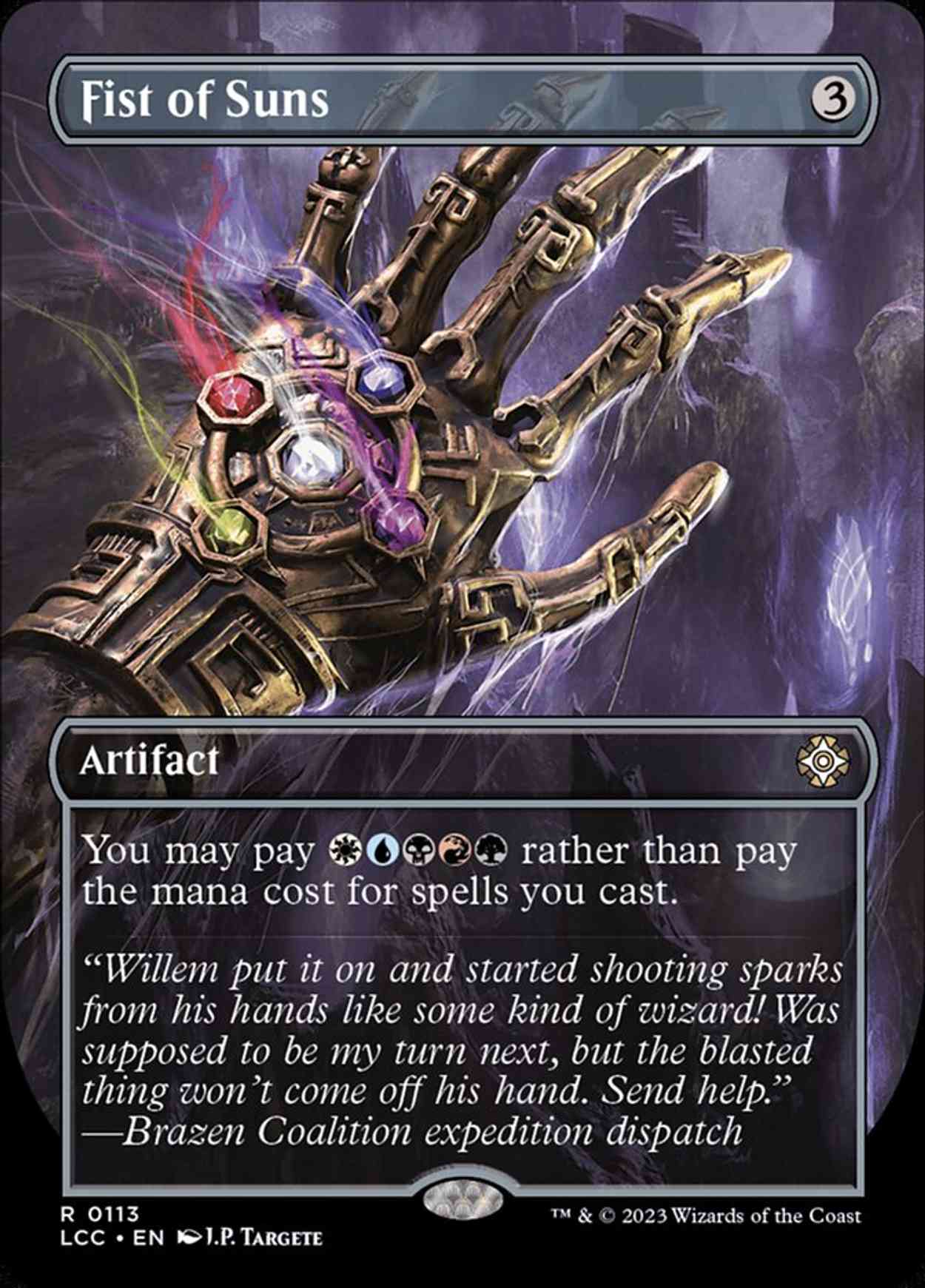 Fist of Suns (Borderless) magic card front