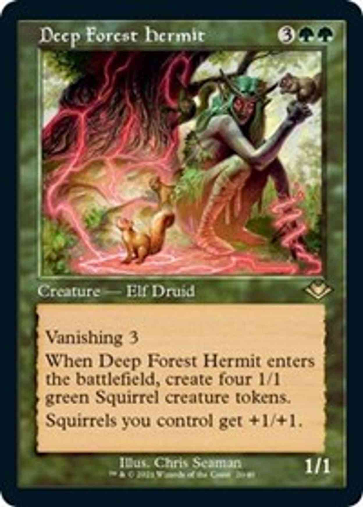 Deep Forest Hermit (Retro Frame) (Foil Etched) magic card front