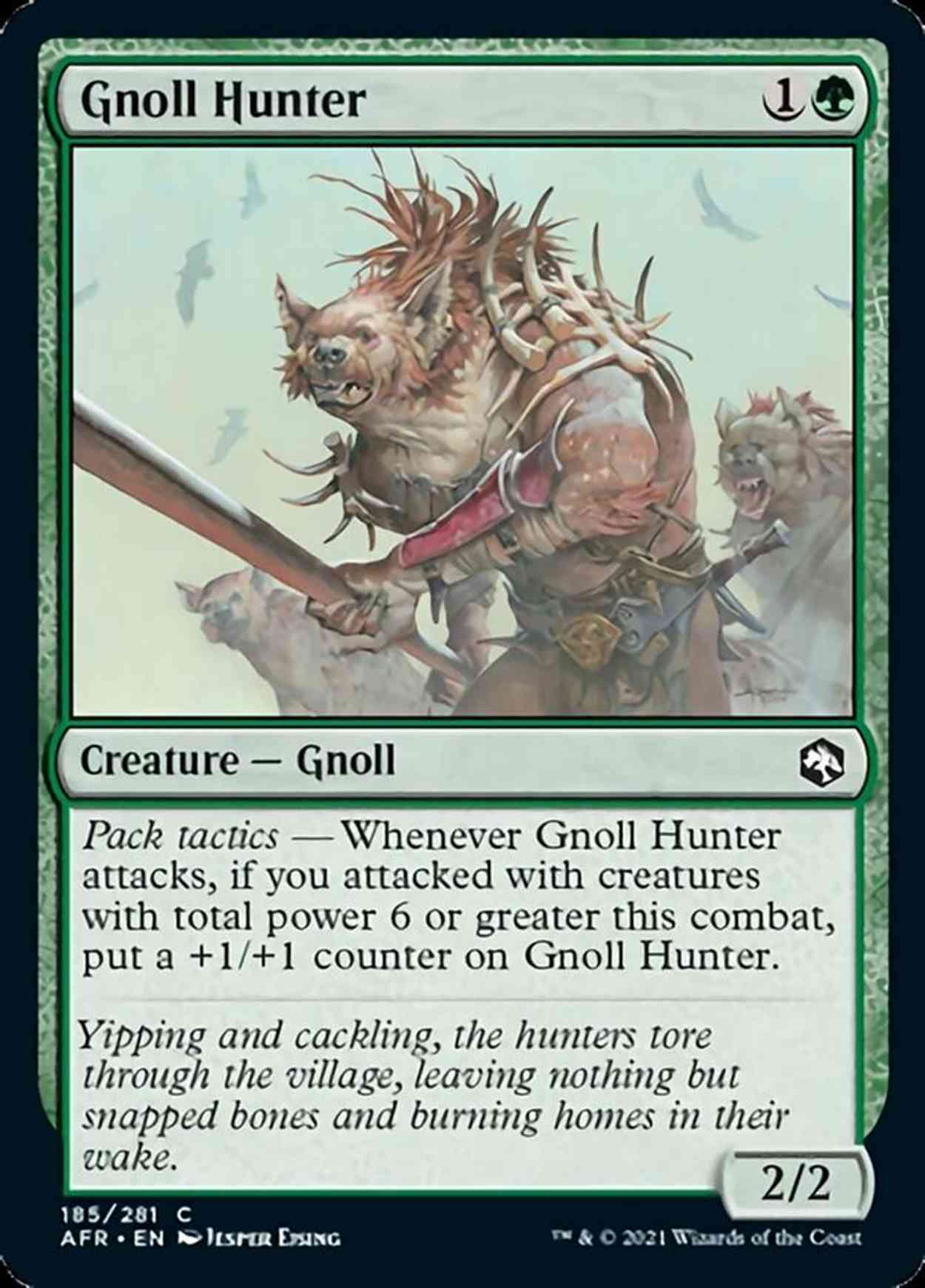 Gnoll Hunter magic card front