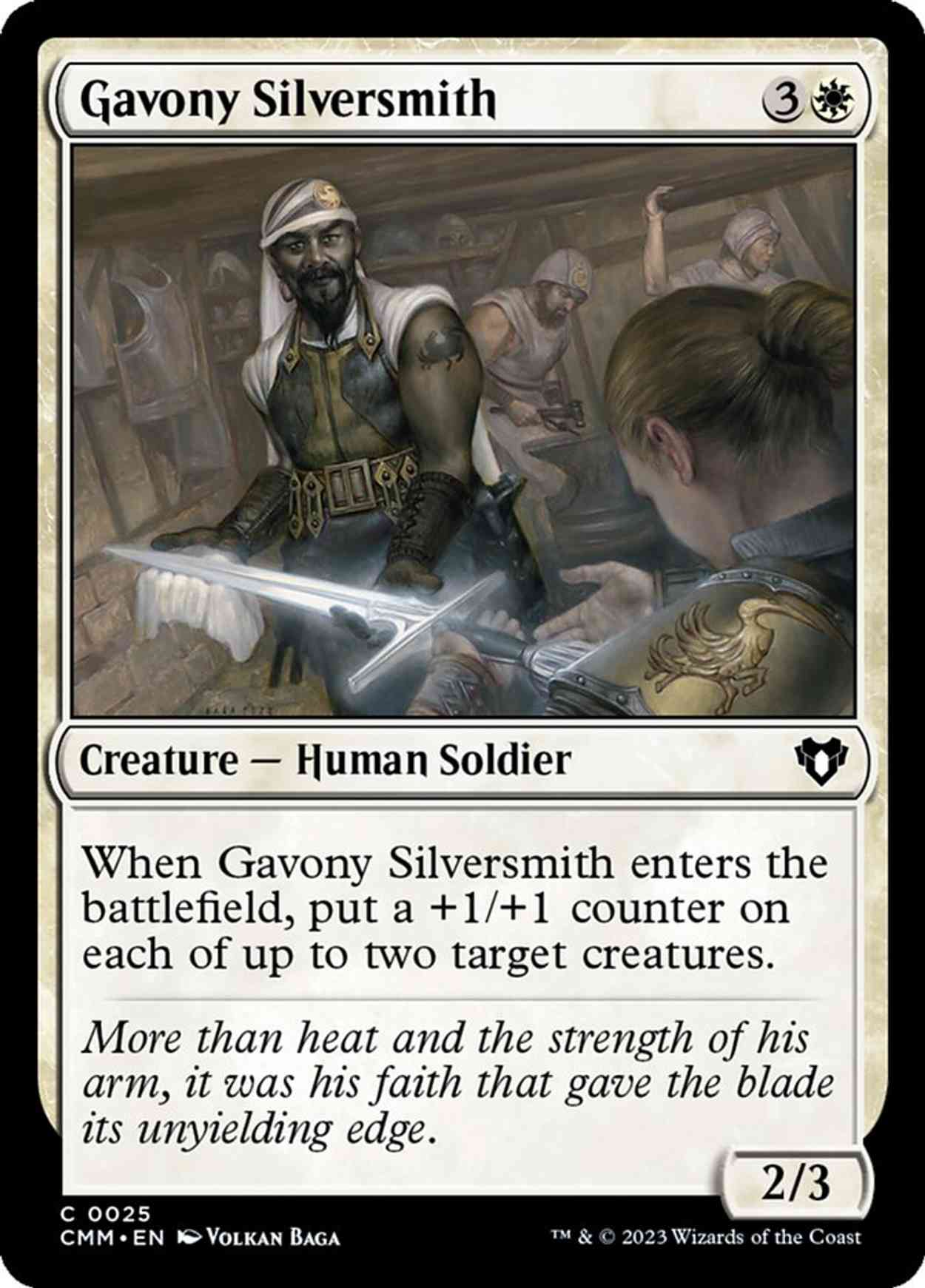 Gavony Silversmith magic card front