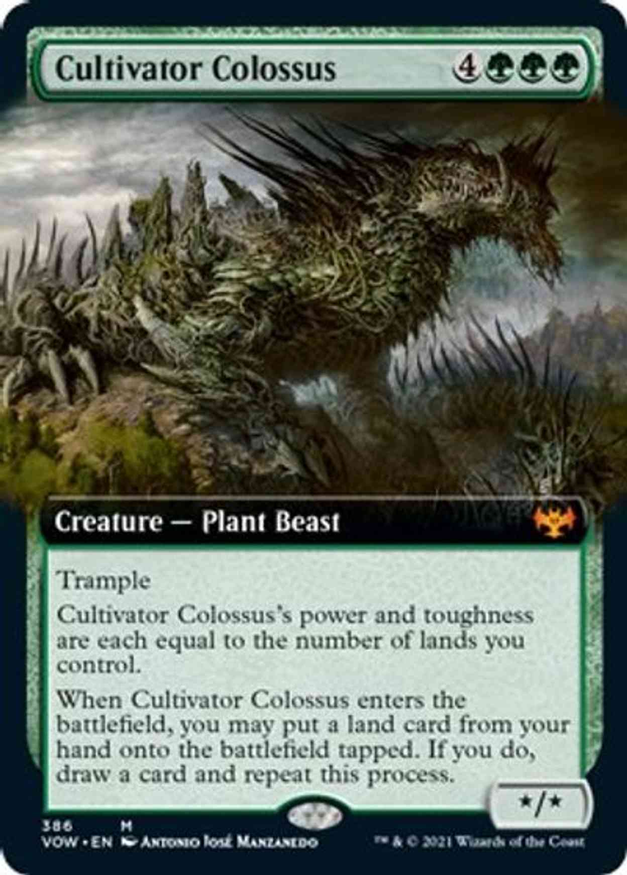 Cultivator Colossus (Extended Art) magic card front