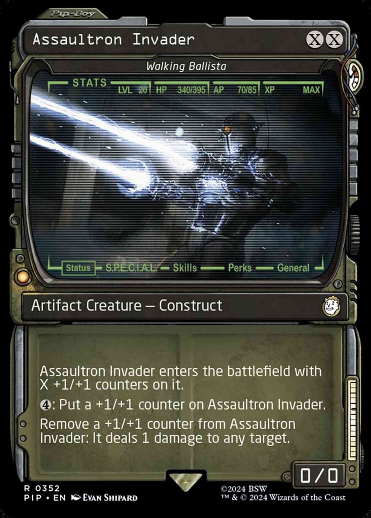 Assaultron Invader - Walking Ballista (Showcase) magic card front