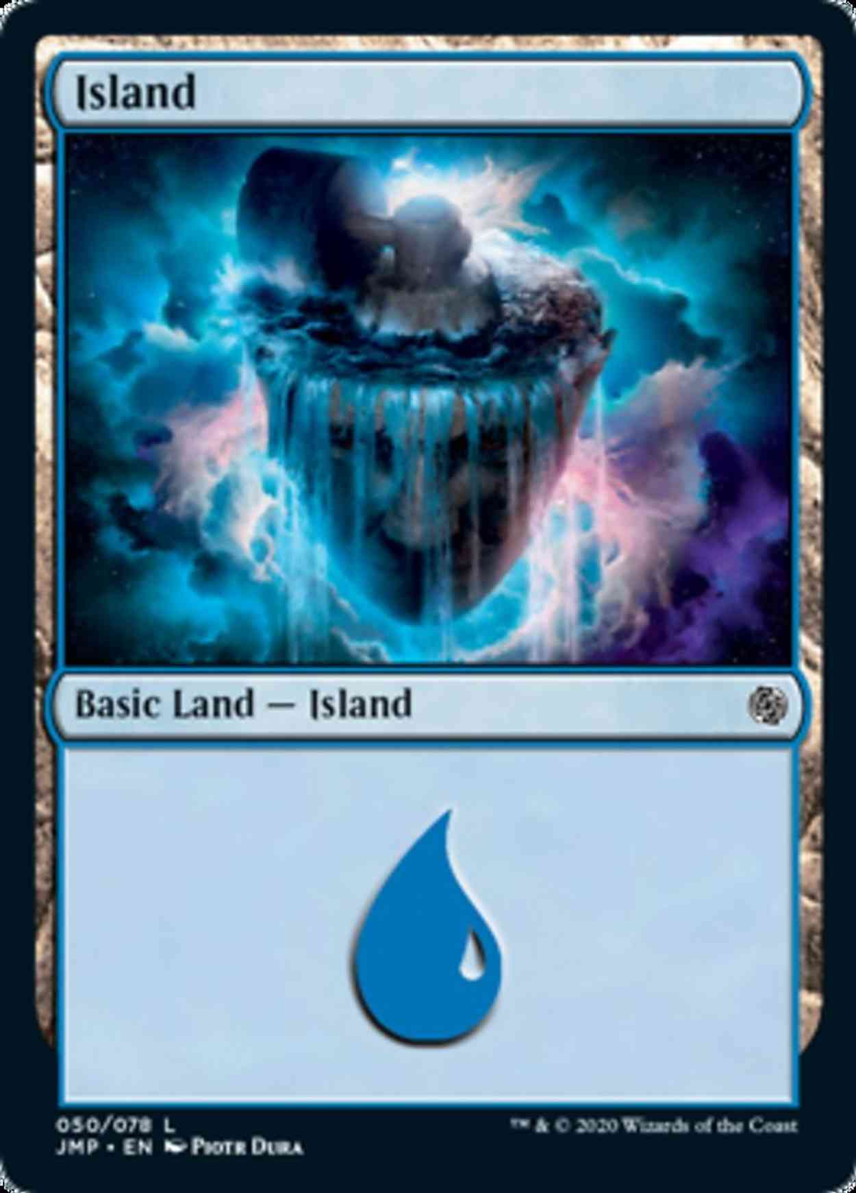Island (50) magic card front