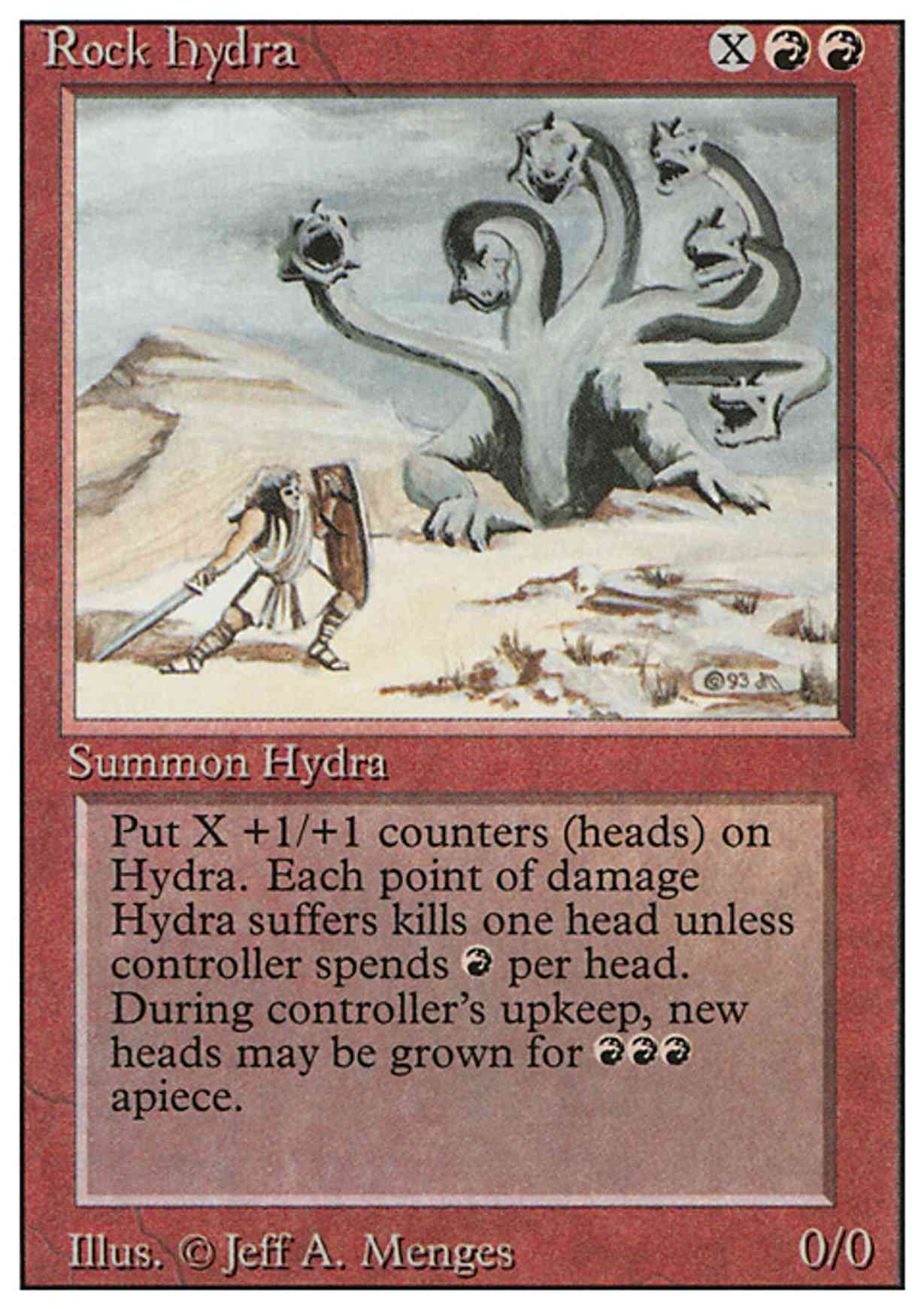 Rock Hydra magic card front