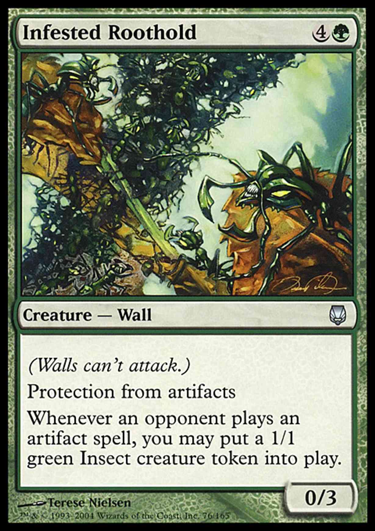 Infested Roothold magic card front