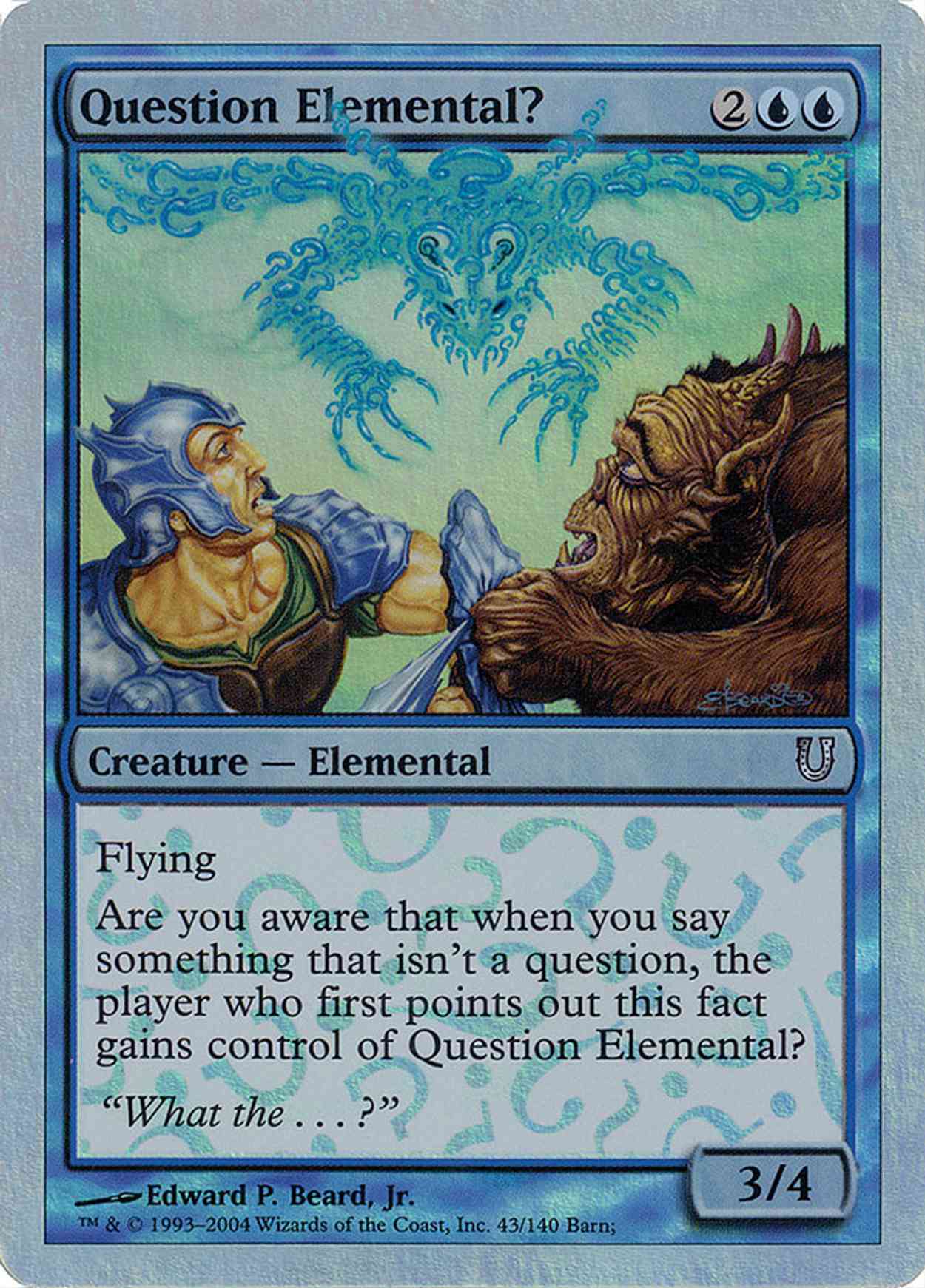 Question Elemental (Alternate Foil) magic card front