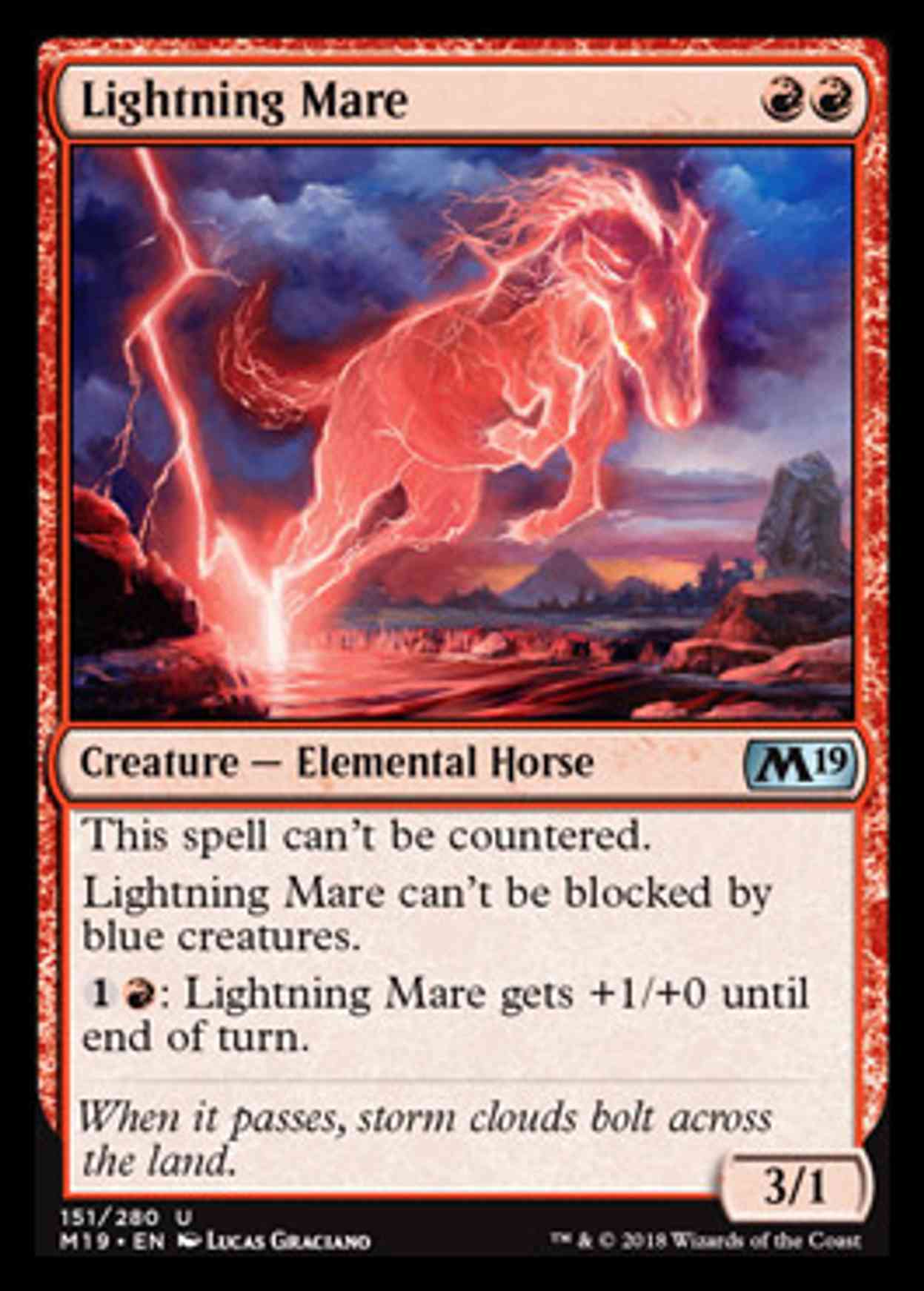 Lightning Mare magic card front