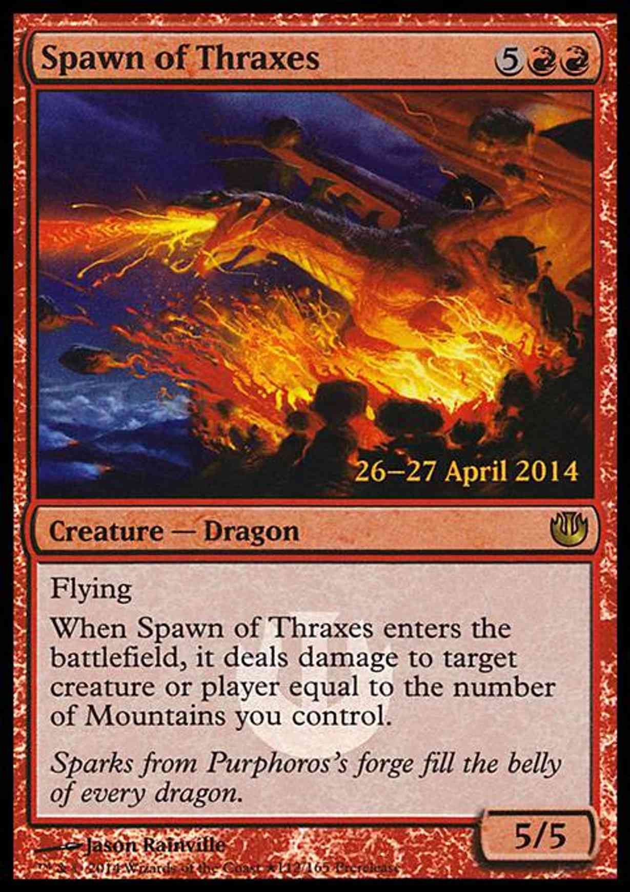 Spawn of Thraxes magic card front