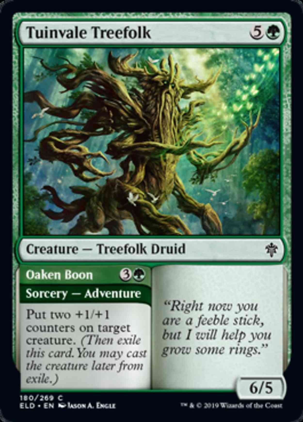 Tuinvale Treefolk magic card front
