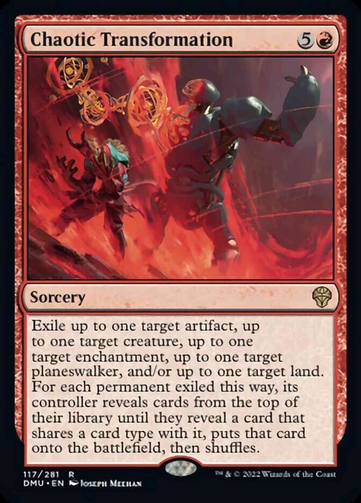 Chaotic Transformation magic card front