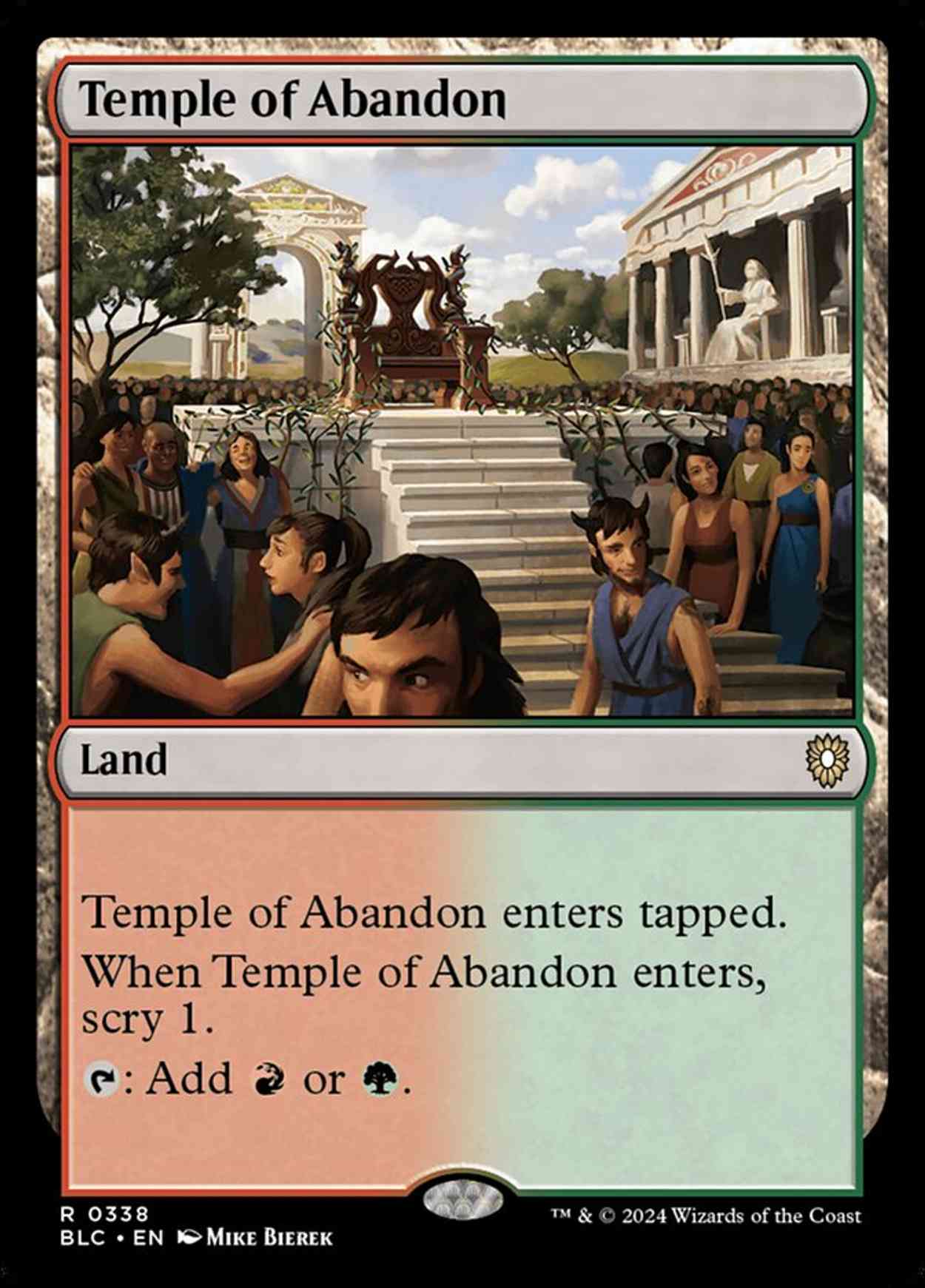 Temple of Abandon magic card front