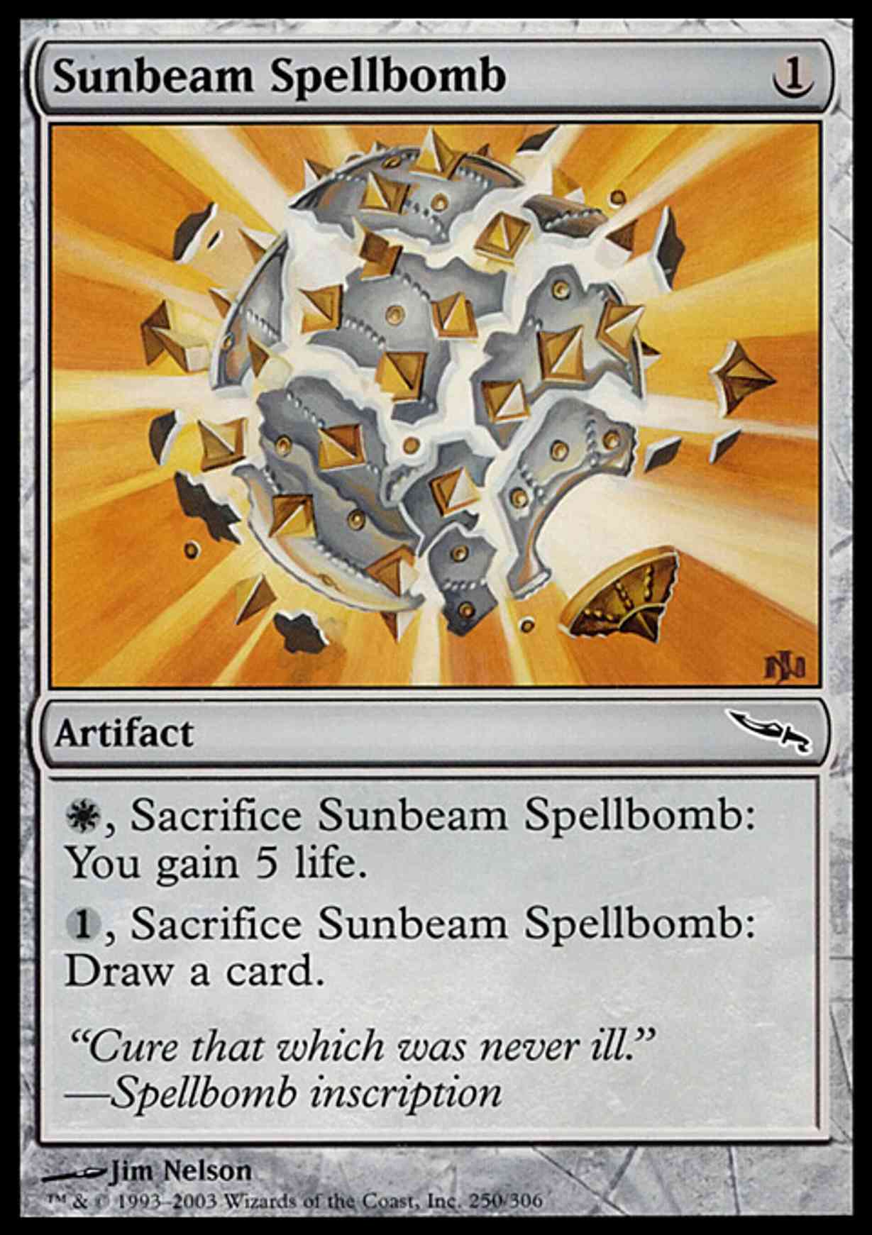 Sunbeam Spellbomb magic card front