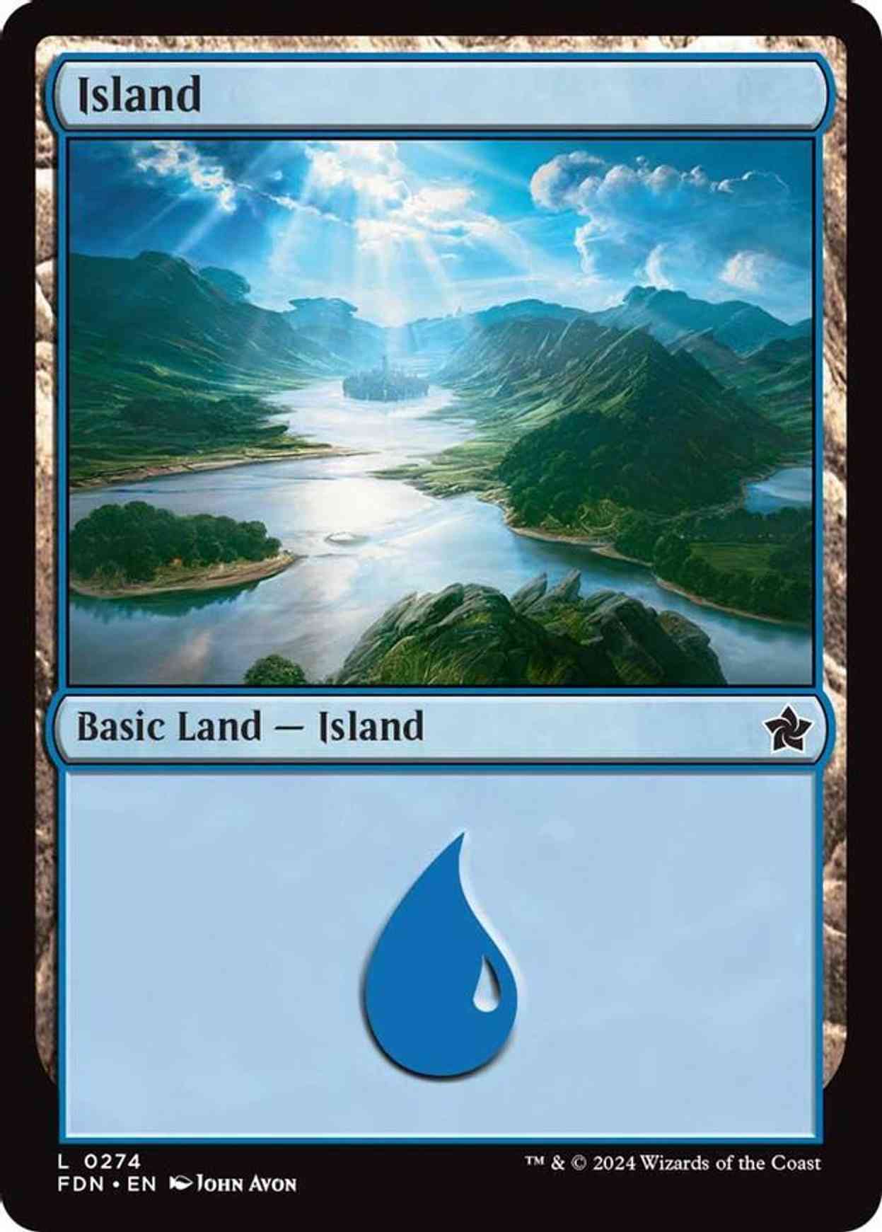 Island (0274) magic card front