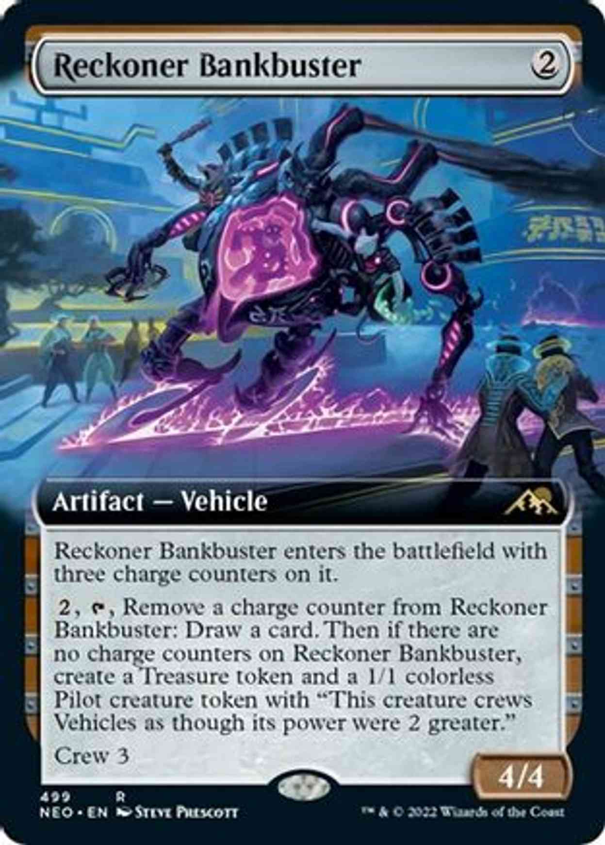 Reckoner Bankbuster (Extended Art) magic card front